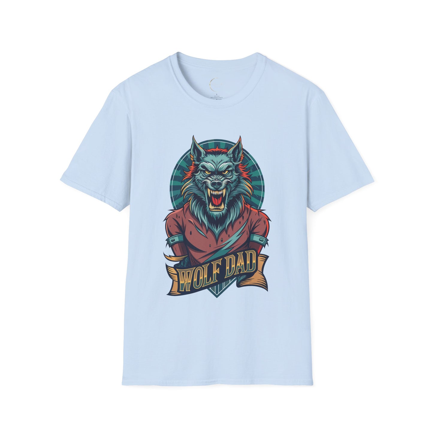 Unisex Softstyle Wolf Dad T-Shirt