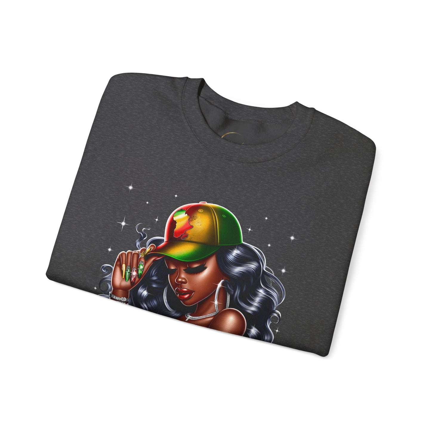 Unbothered Rasta Vibes Crewneck Sweatshirt