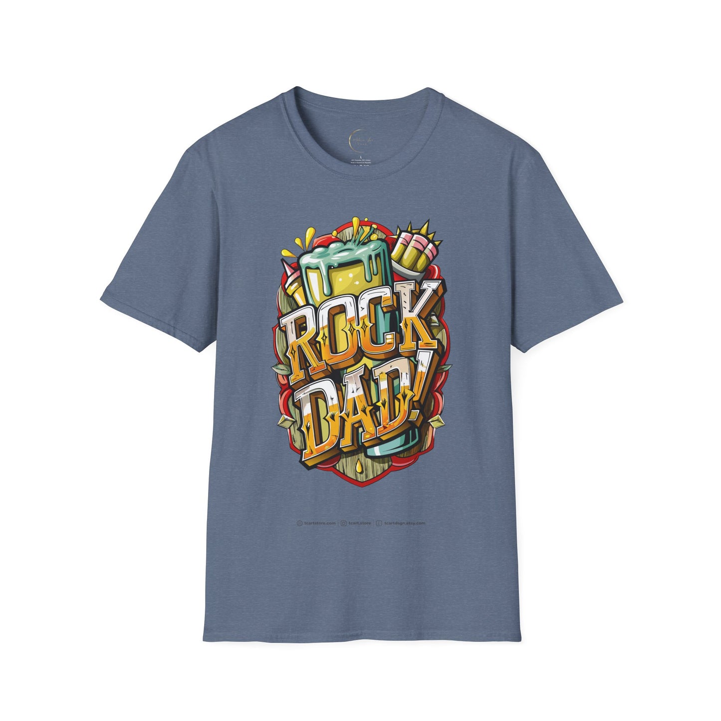 Unisex Softstyle Rock Dad T-Shirt