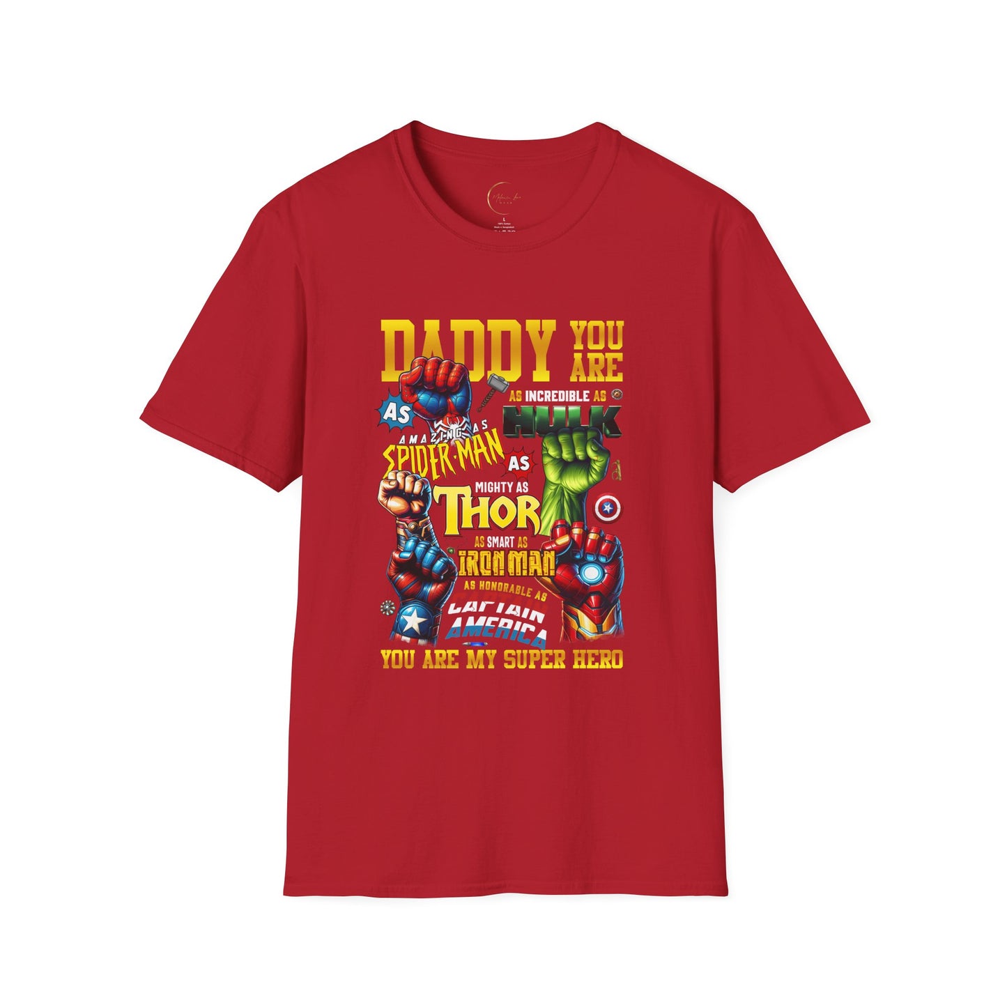 Superhero Dad T-Shirt | Gift for Father's Day, Birthday, Dad's Day, Marvel Fan T-Shirt, Dad Humor Tee, Family Matching Tees