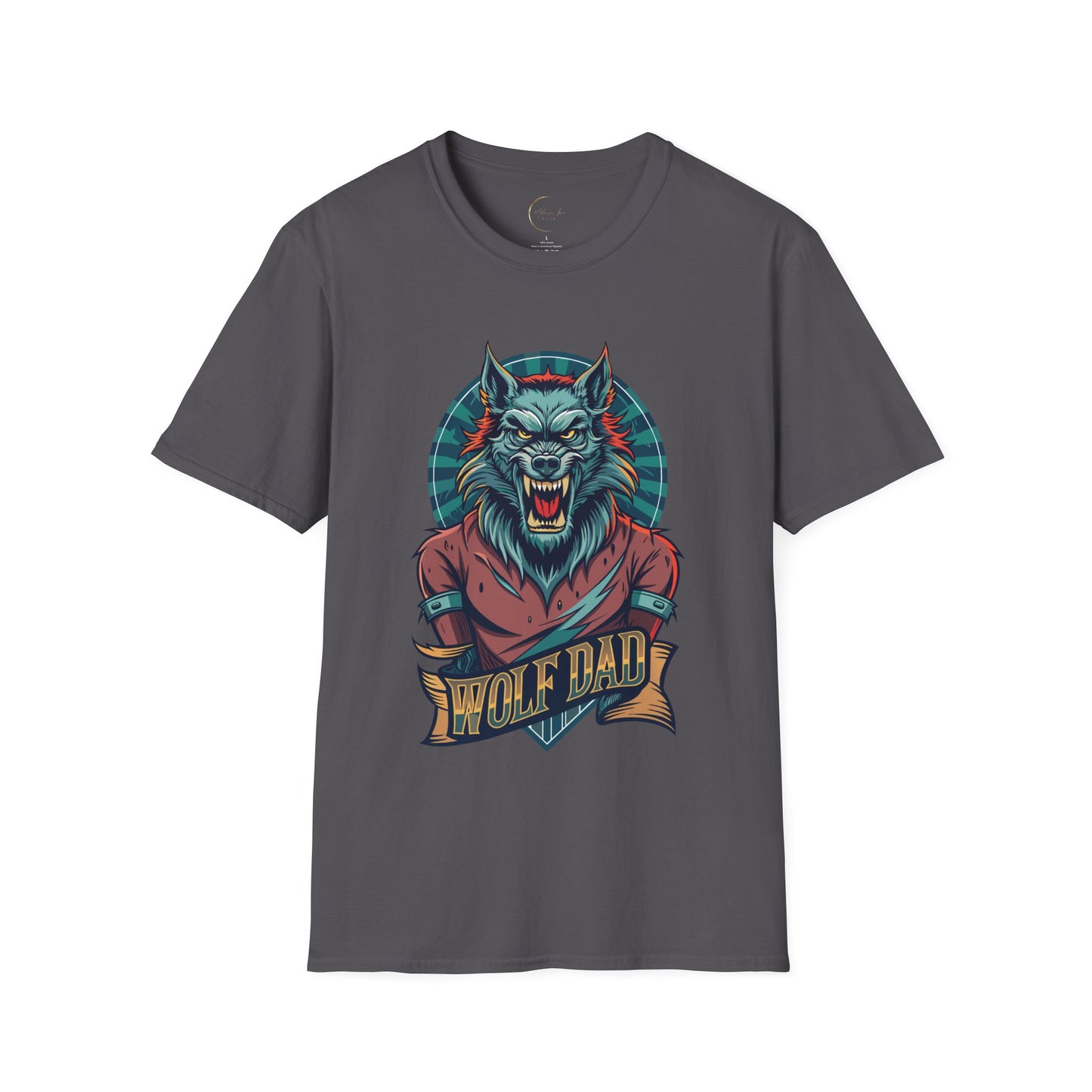 Unisex Softstyle Wolf Dad T-Shirt