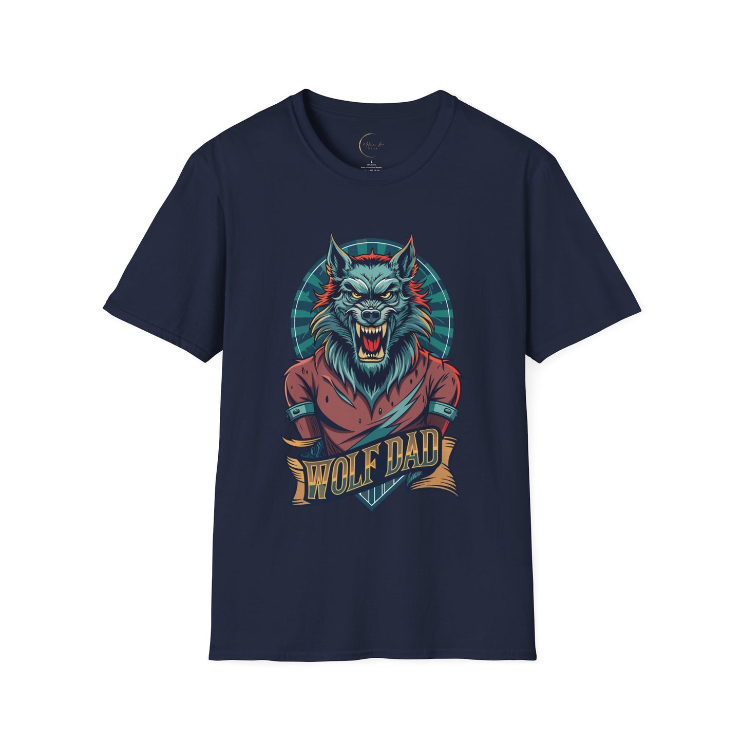 Unisex Softstyle Wolf Dad T-Shirt