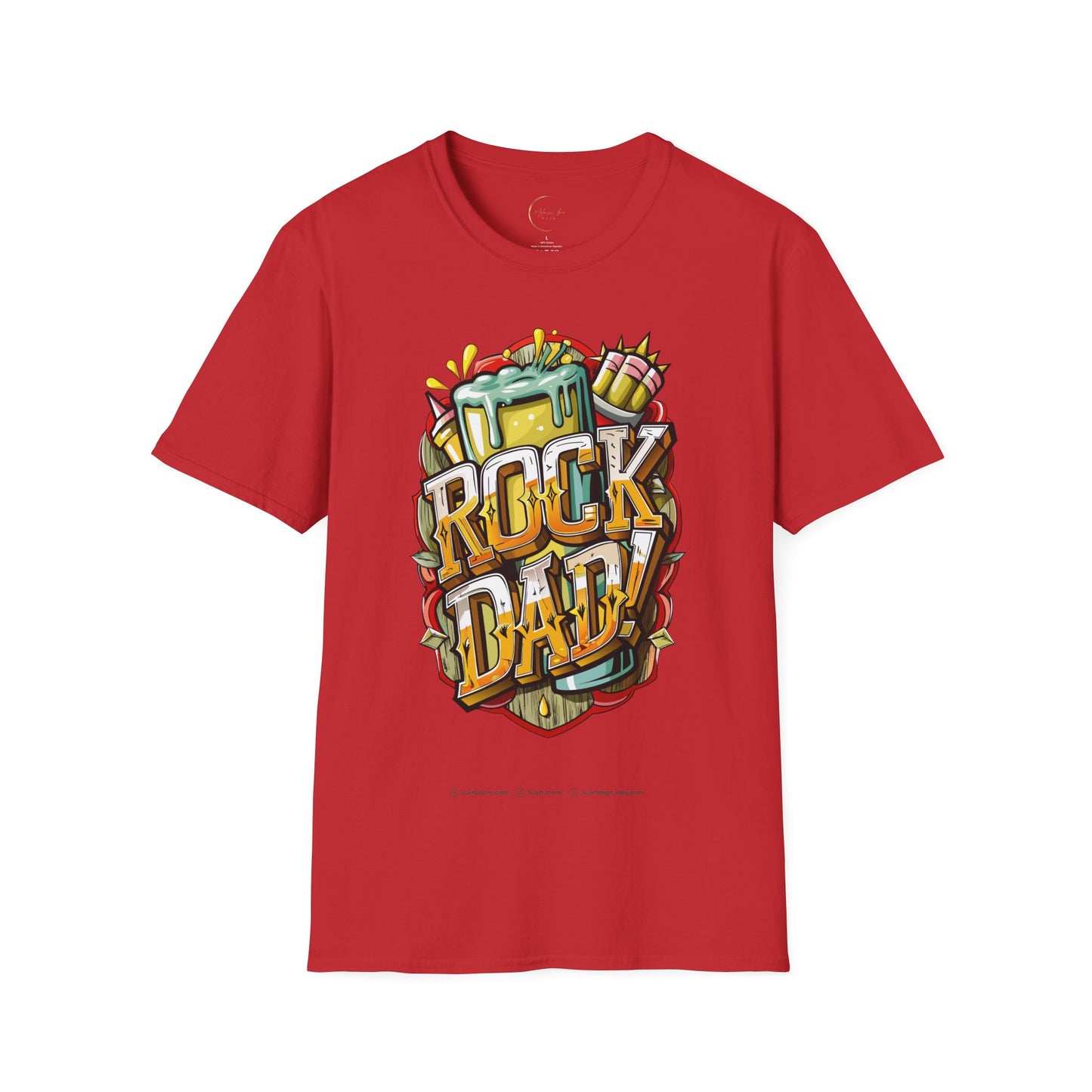 Unisex Softstyle Rock Dad T-Shirt