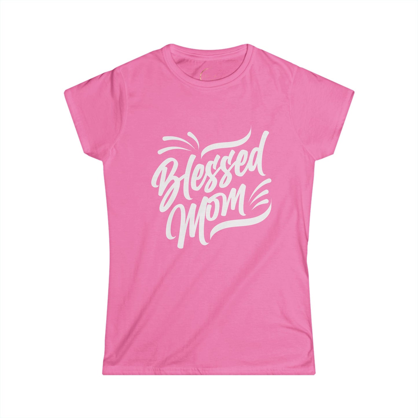 Blessed Mom Women's Softstyle Tee - Perfect for Mother's Day & Everyday Wear