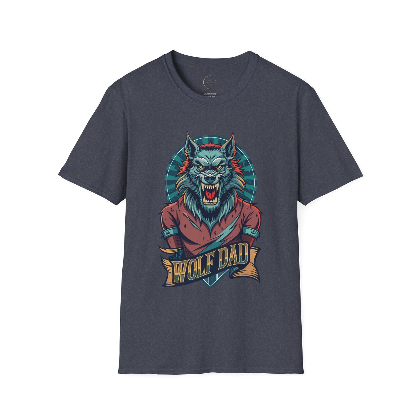 Unisex Softstyle Wolf Dad T-Shirt