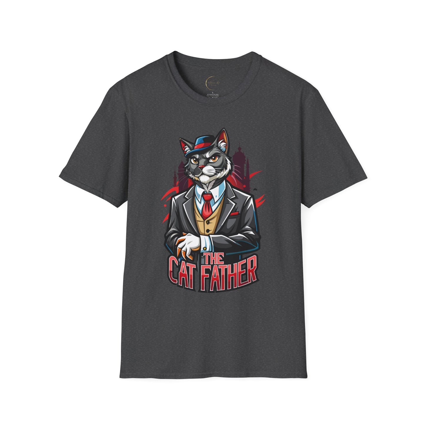 Unisex Softstyle Cat Father T-Shirt