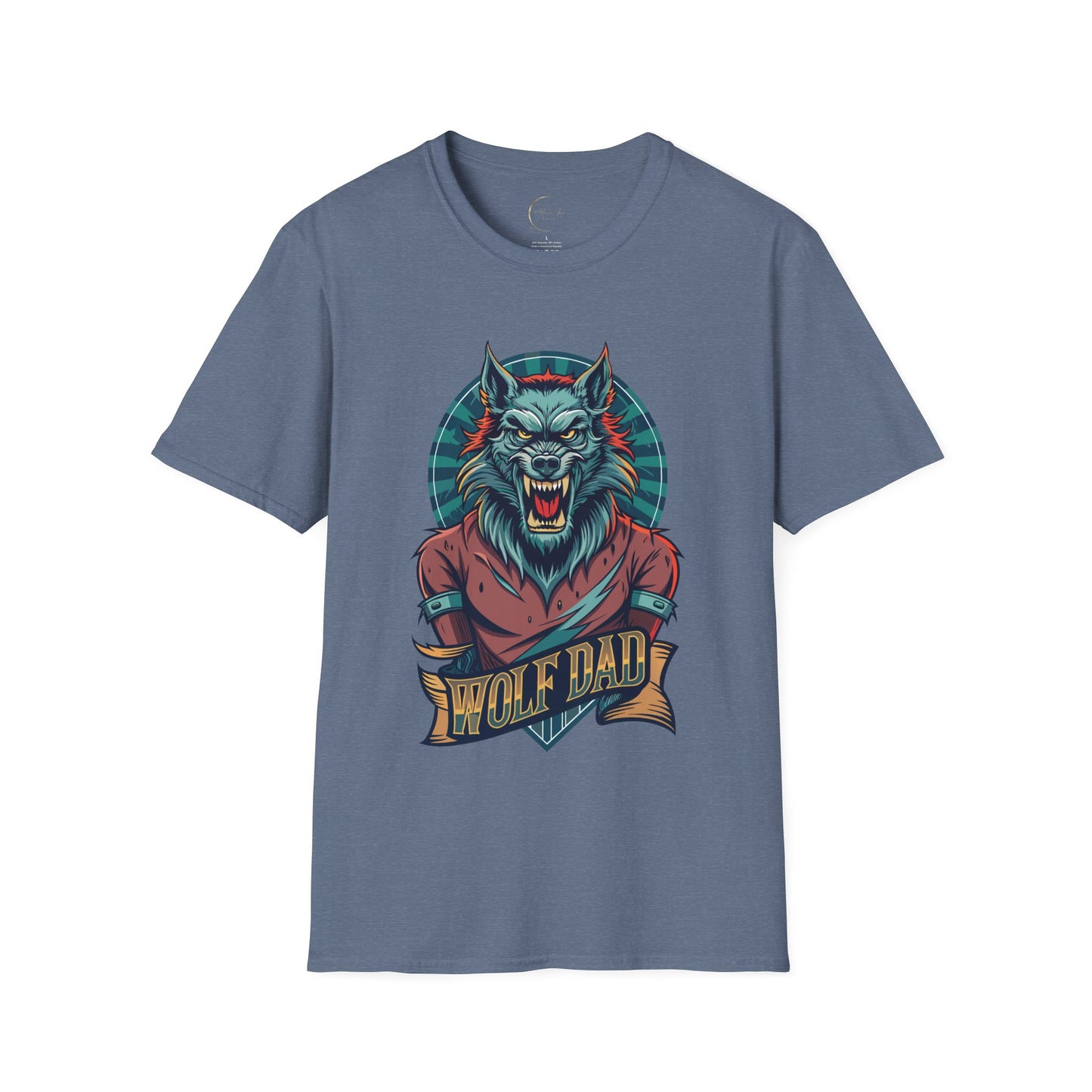 Unisex Softstyle Wolf Dad T-Shirt