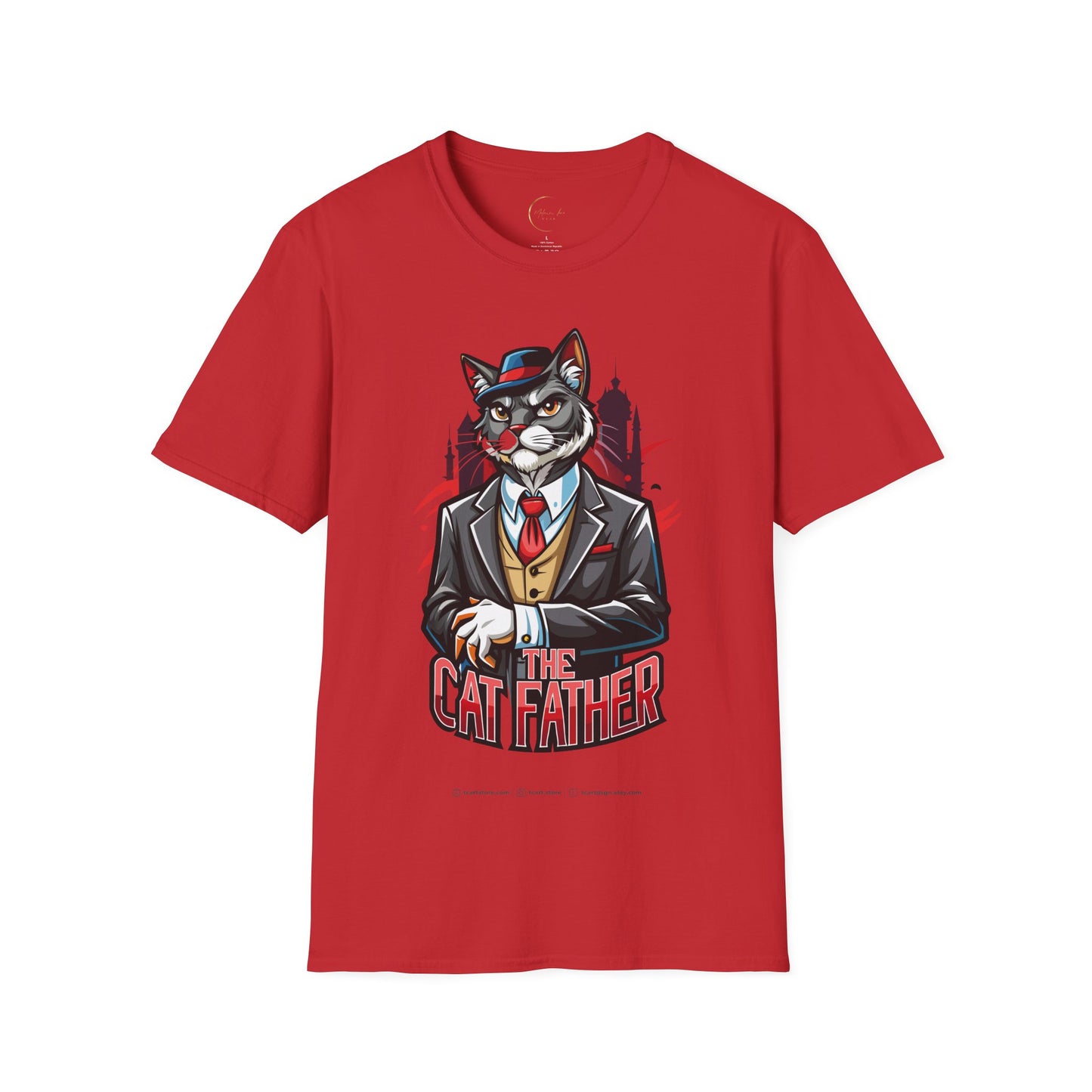 Unisex Softstyle Cat Father T-Shirt