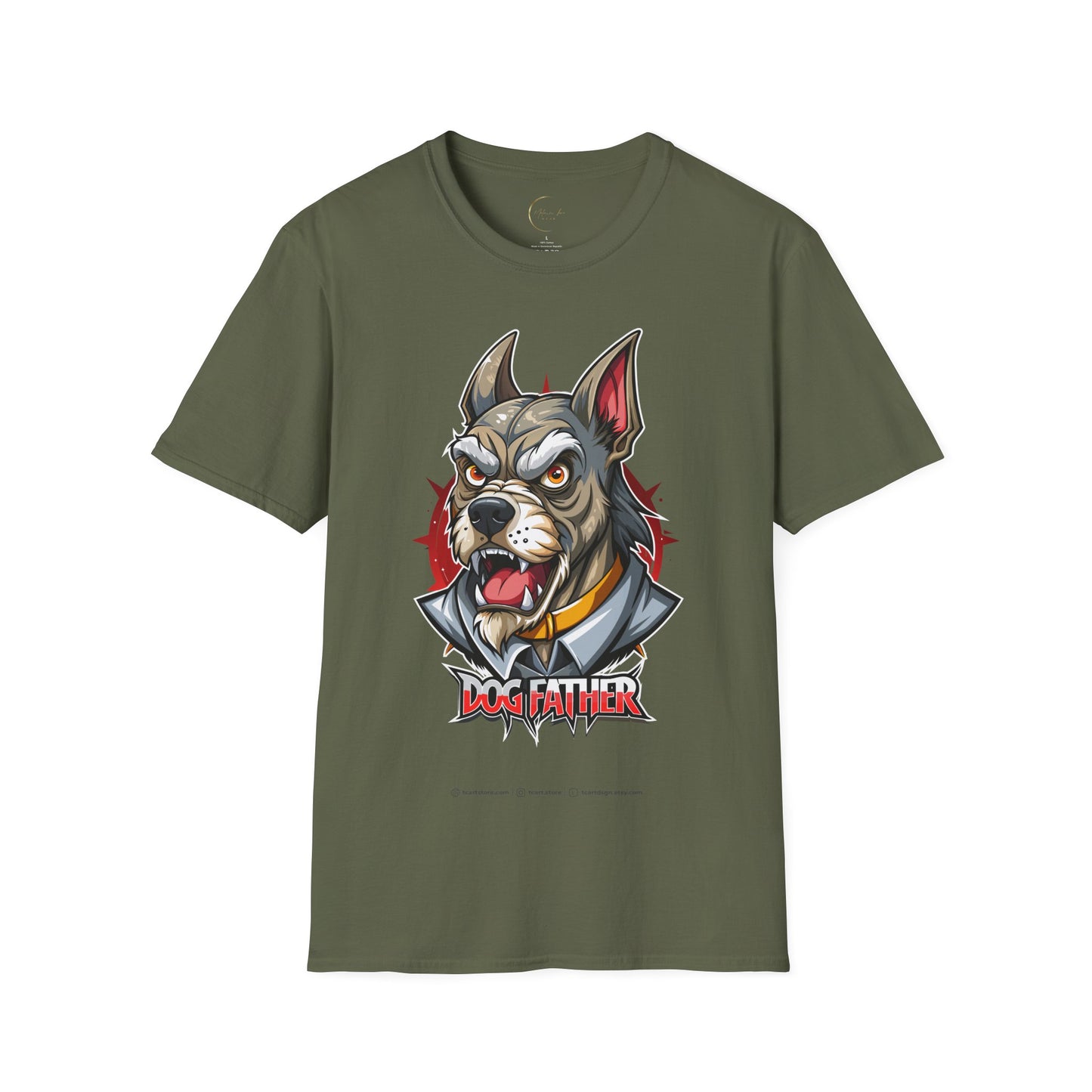 Unisex Softstyle Dog Father T-Shirt