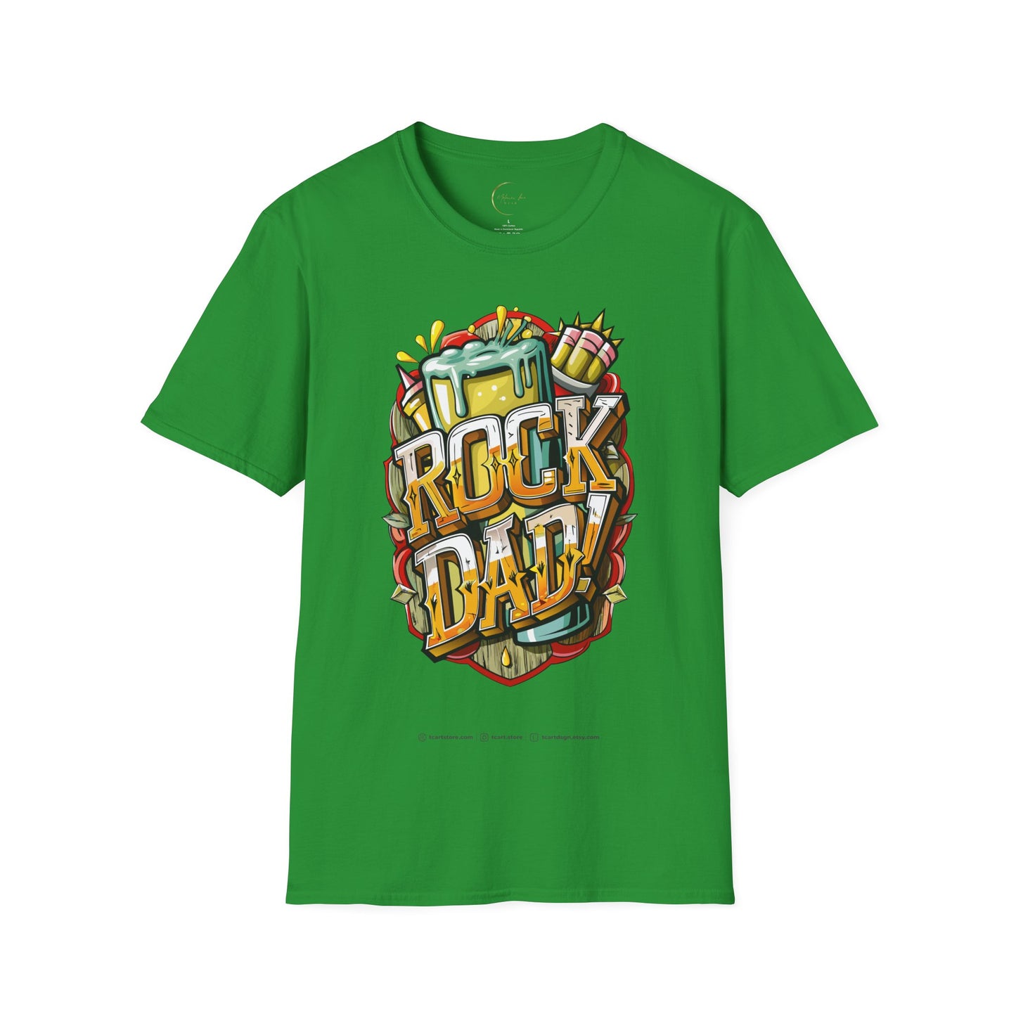 Unisex Softstyle Rock Dad T-Shirt