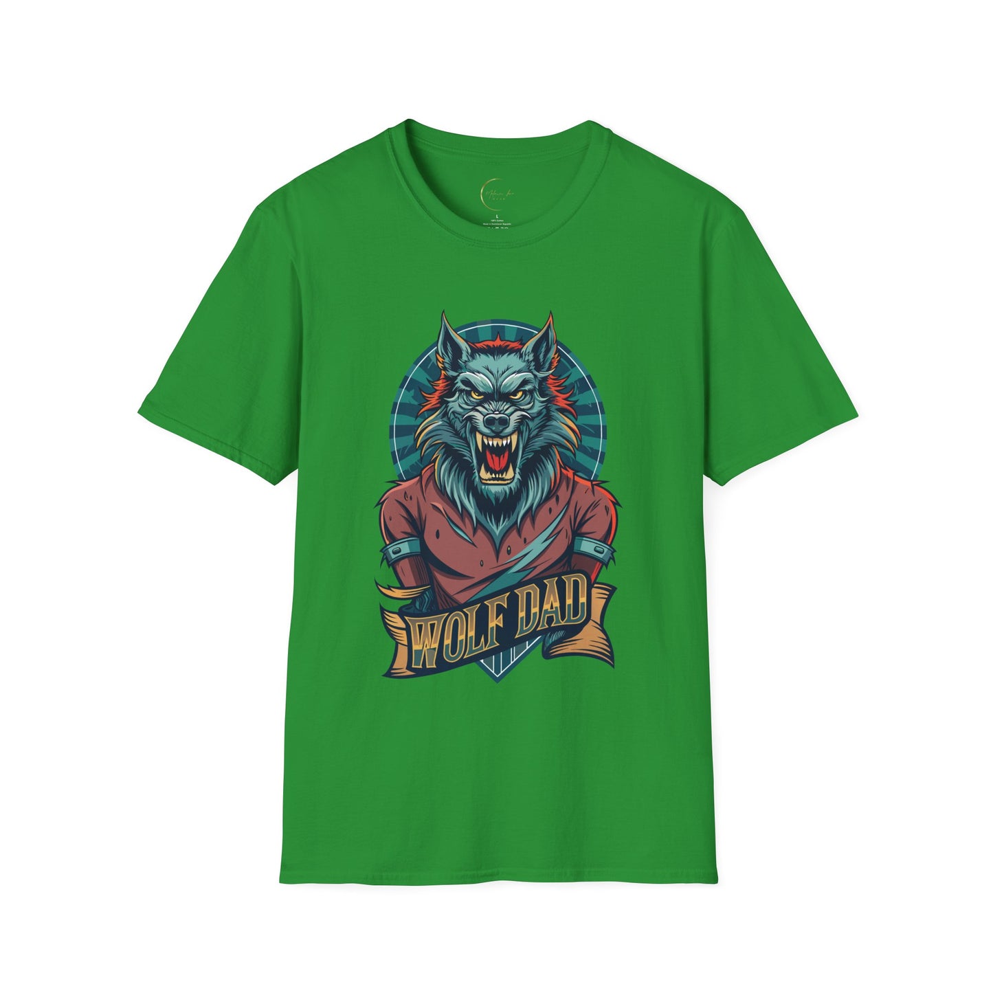 Unisex Softstyle Wolf Dad T-Shirt