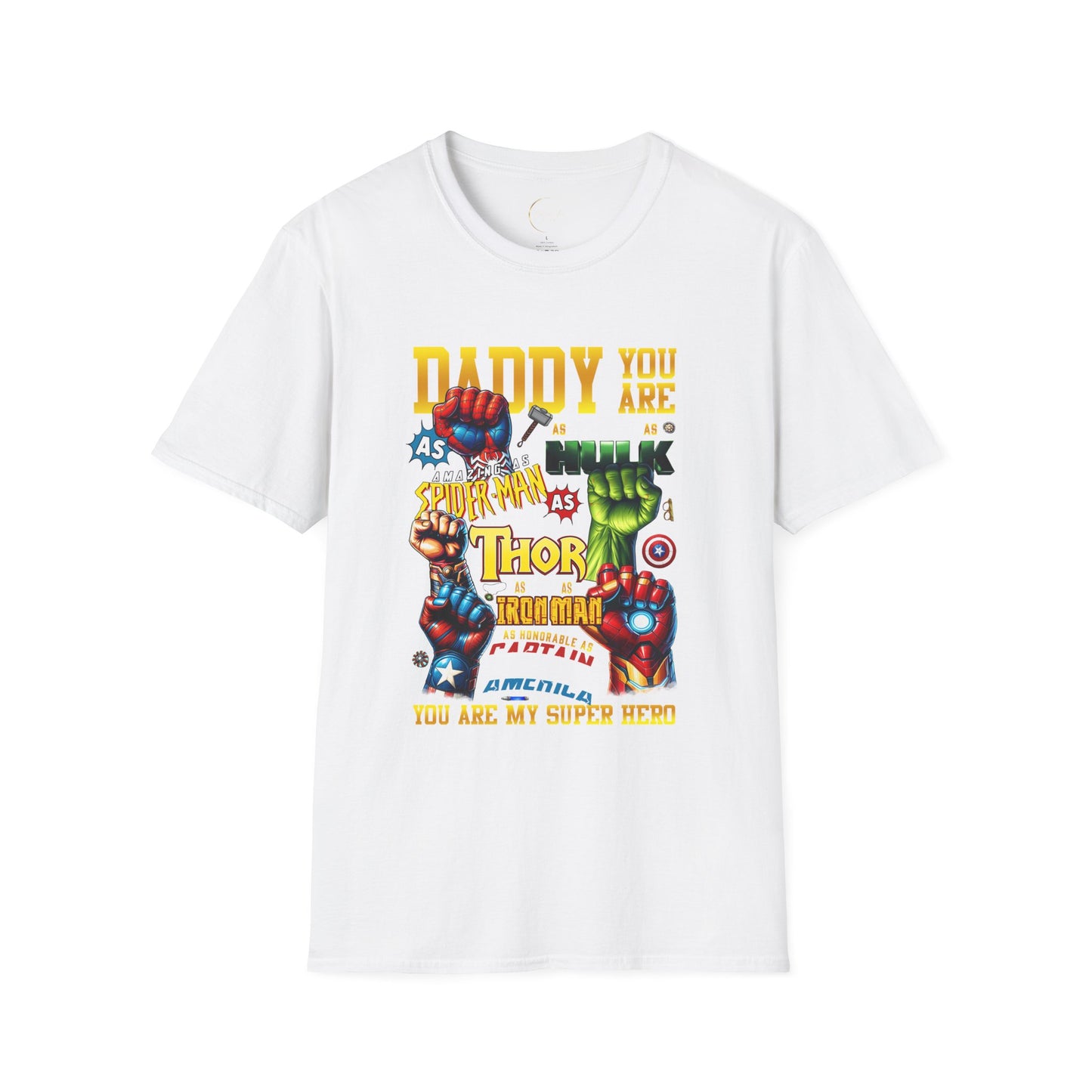Superhero Dad T-Shirt | Gift for Father's Day, Birthday, Dad's Day, Marvel Fan T-Shirt, Dad Humor Tee, Family Matching Tees