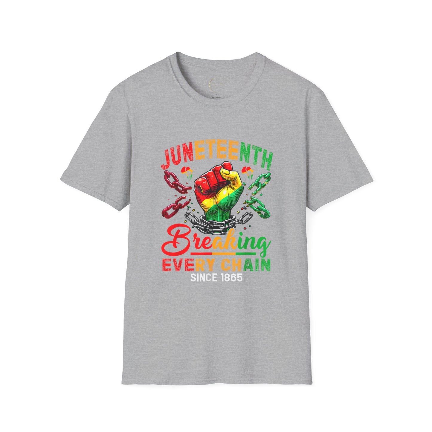 Juneteenth Celebration T-Shirt | Breaking Every Chain Shirt, Black History Month Tee, Unisex Softstyle T, Gift for Freedom Lovers