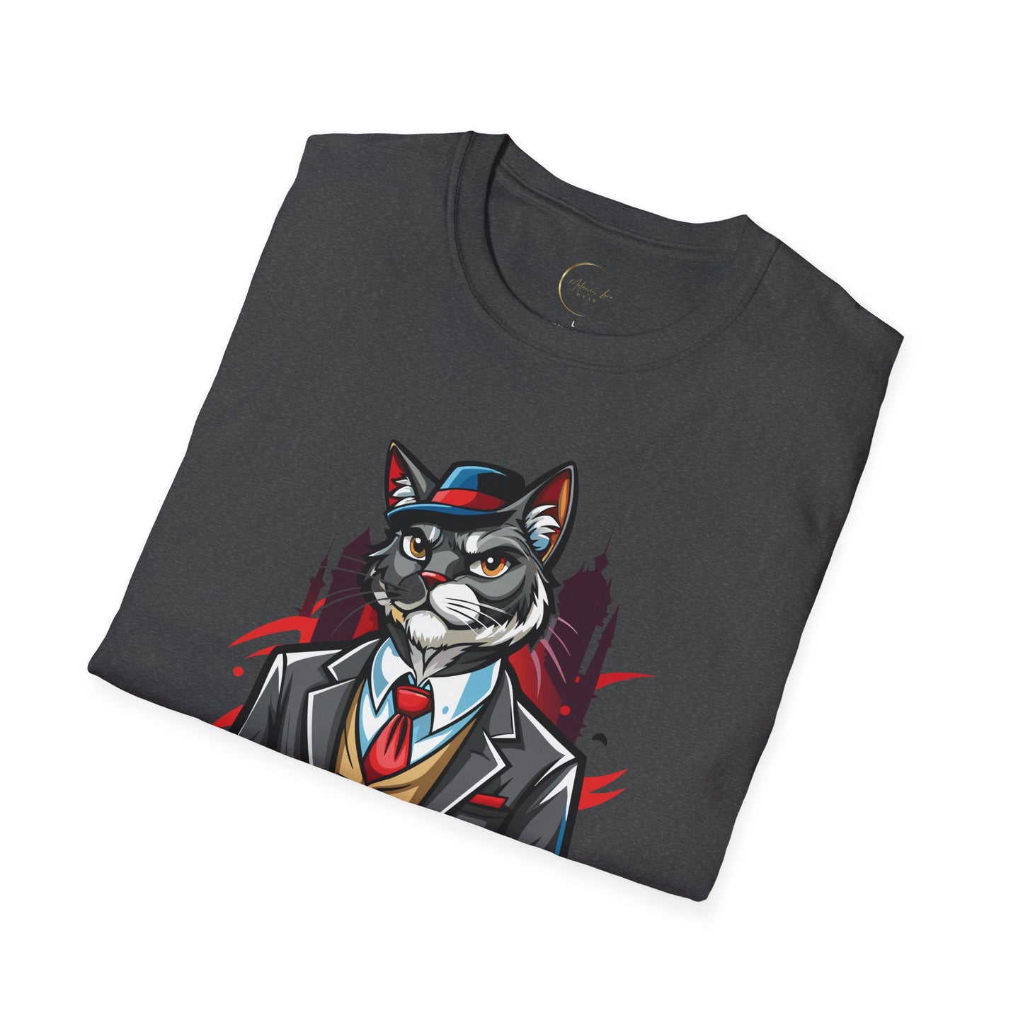 Unisex Softstyle Cat Father T-Shirt