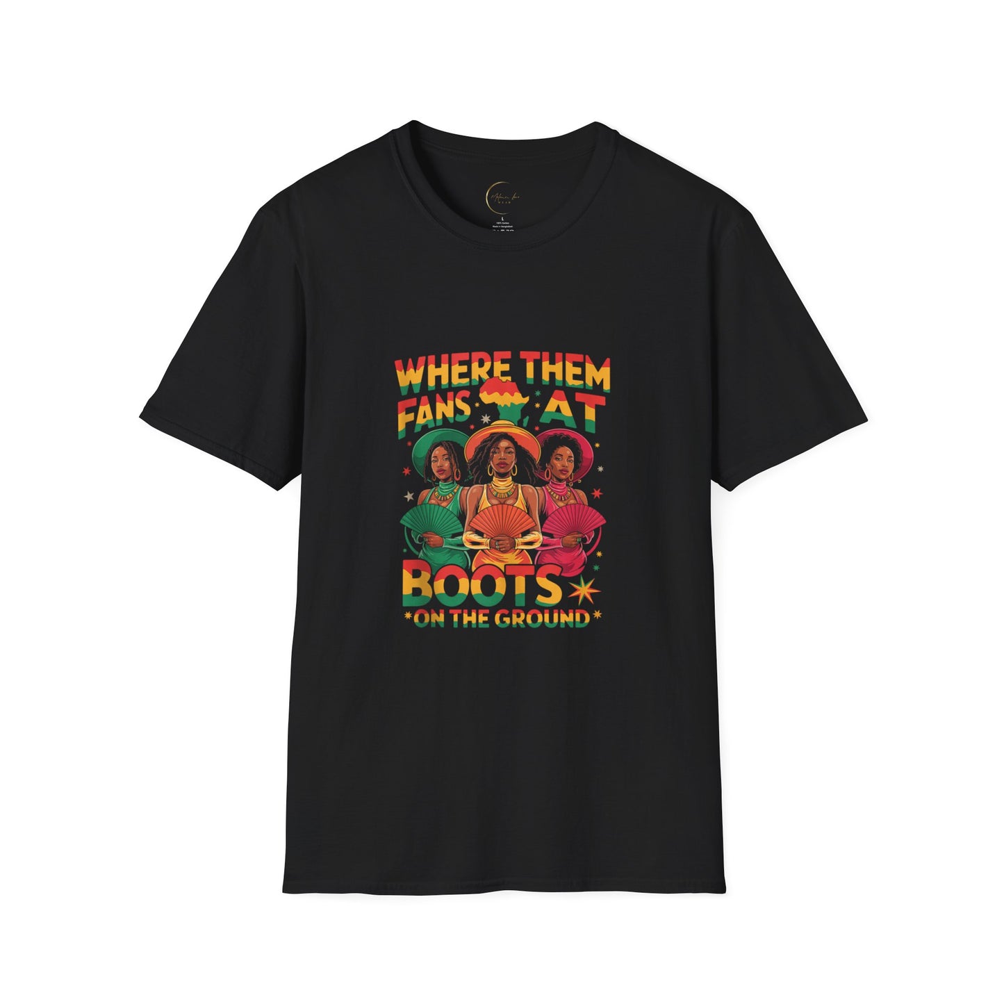 Where Them Fans At? Unisex T-Shirt, Black Graphic Tee, Music Lovers Shirt, Festival Apparel, Summer Vibes, Gift for Him/Her