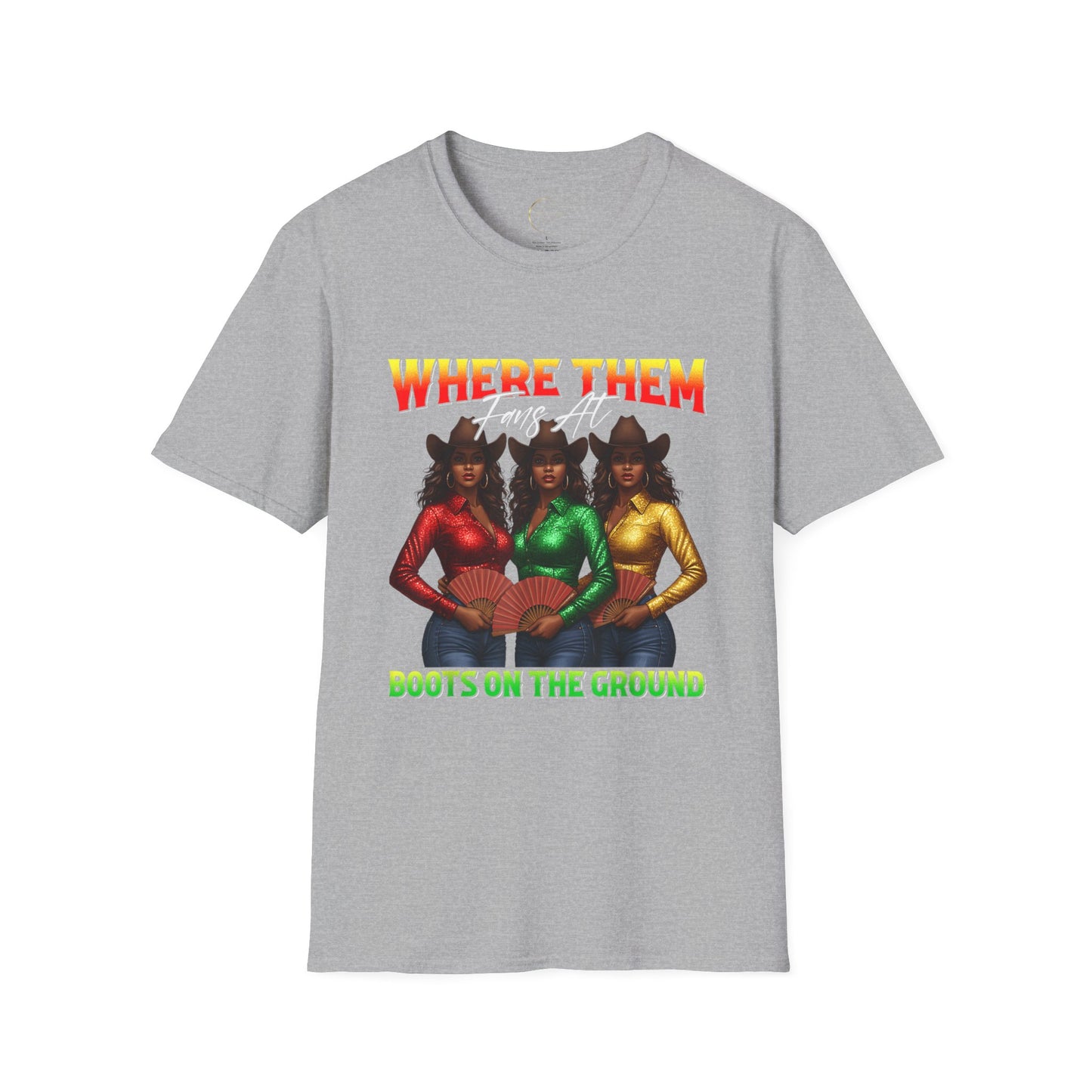 Where Them Boots T-Shirt, Unisex Softstyle Tee, Afrocentric Shirt, Fashionable Graphic Tee, Statement T-Shirt, Everyday Casual Wear