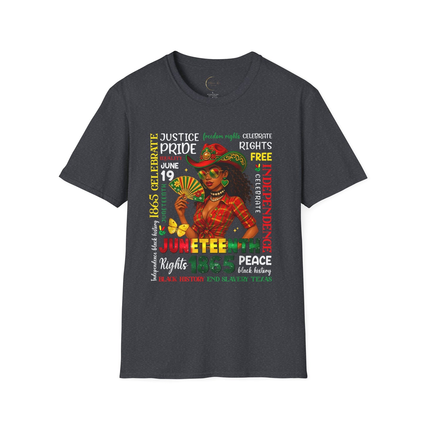 Juneteenth Celebration T-Shirt, Unisex Softstyle Tee, Black History Month Gift, Cultural Awareness Shirt, Independence Day Apparel