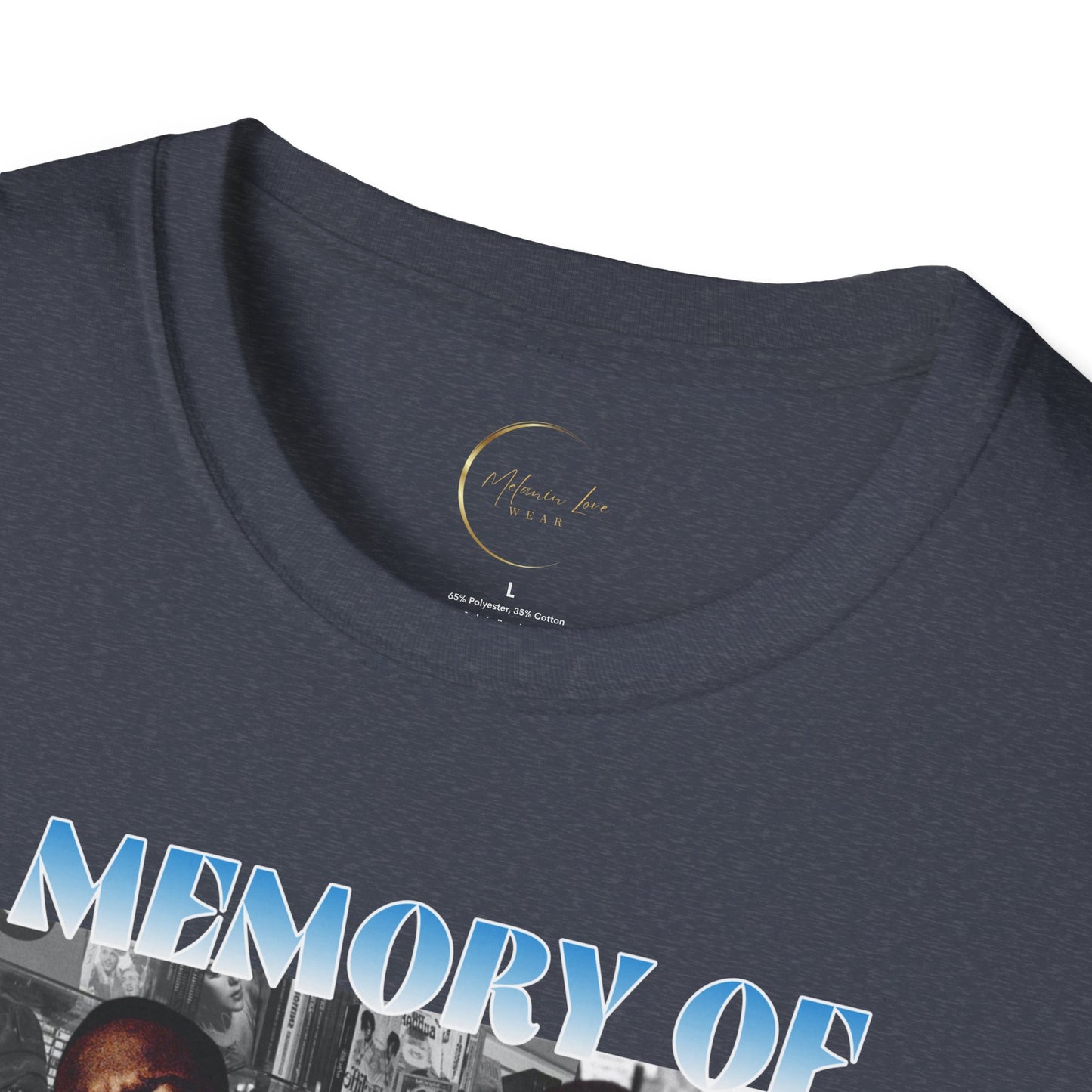 In Memory of Biggie Unisex Softstyle T-Shirt, Hip Hop Tribute Tee, Nostalgic Music Shirt, Hip Hop Fashion, Gift for Fans, Streetwear