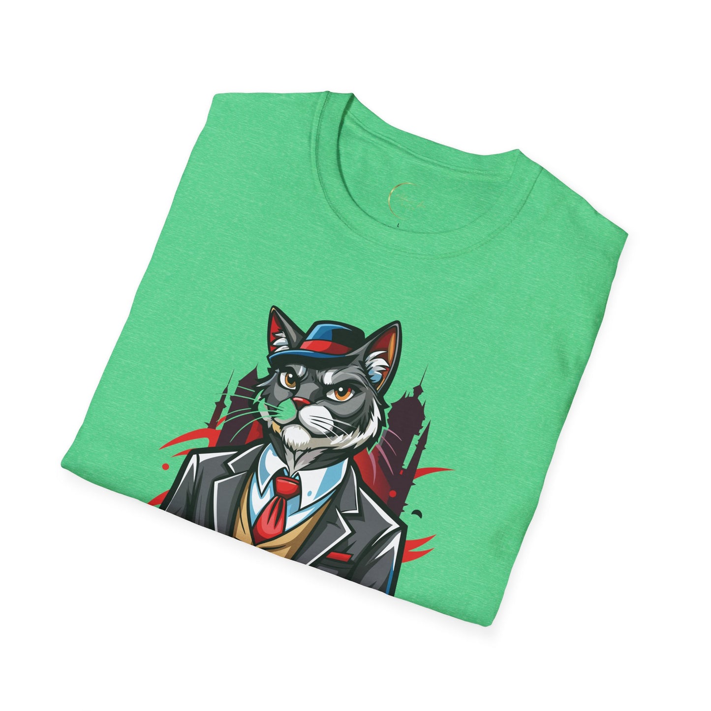 Unisex Softstyle Cat Father T-Shirt