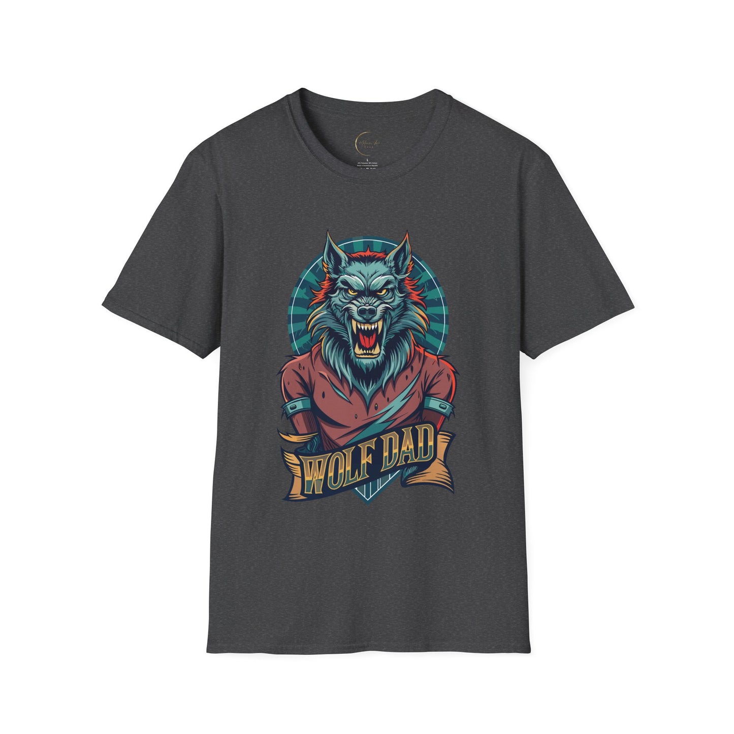 Unisex Softstyle Wolf Dad T-Shirt