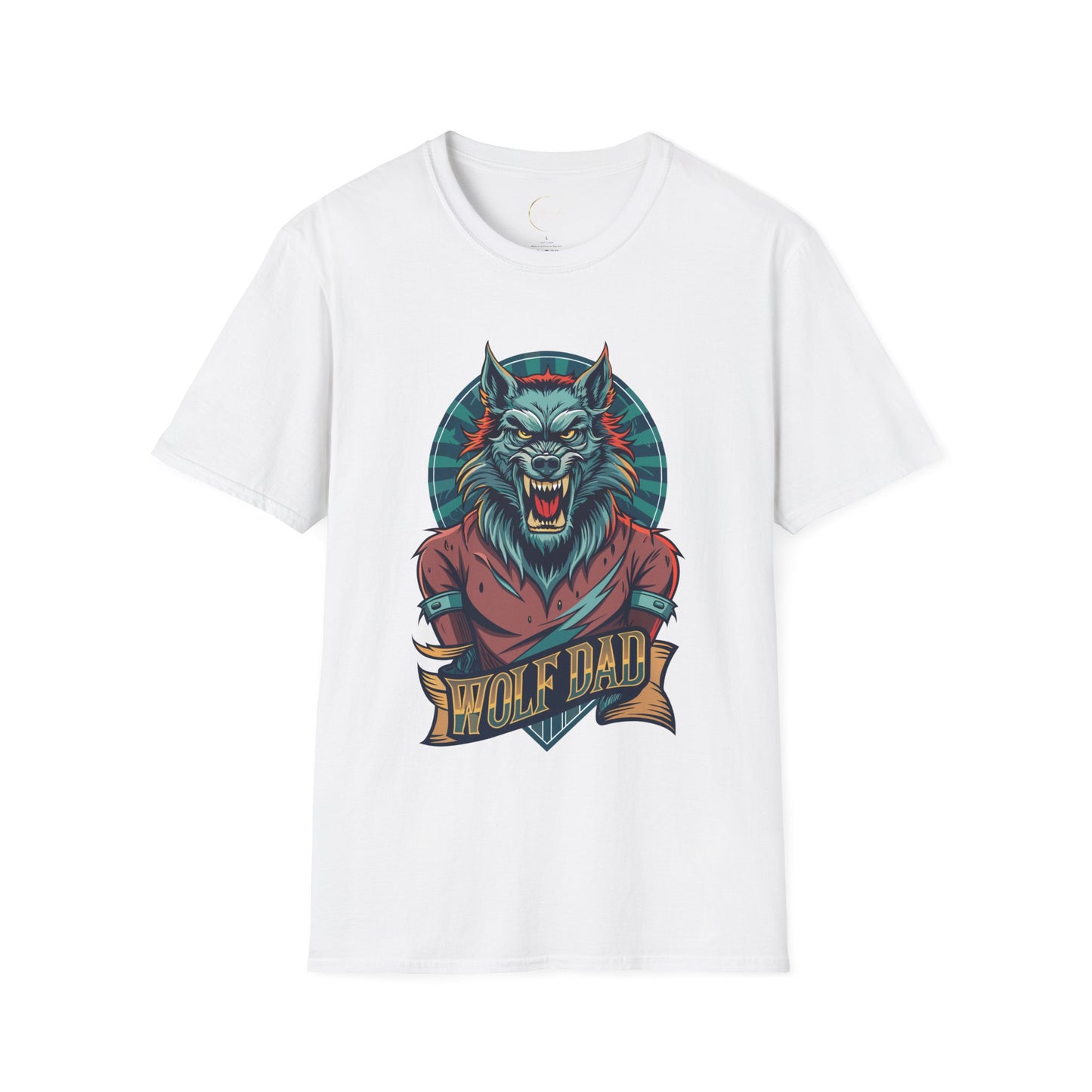 Unisex Softstyle Wolf Dad T-Shirt