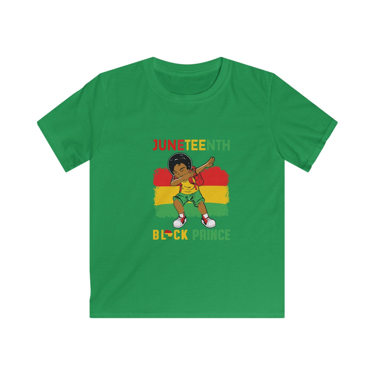 Kids Softstyle Juneteenth Black Prince Tee