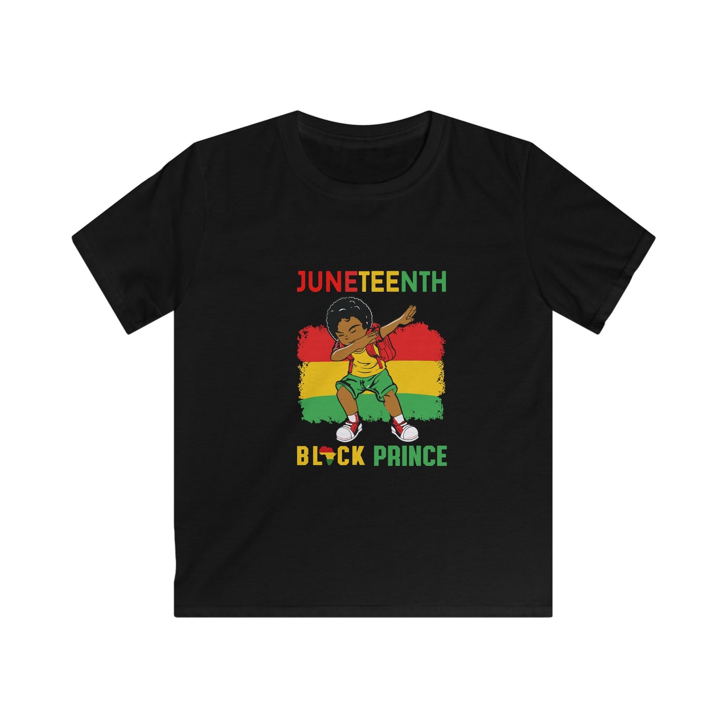 Kids Softstyle Juneteenth Black Prince Tee