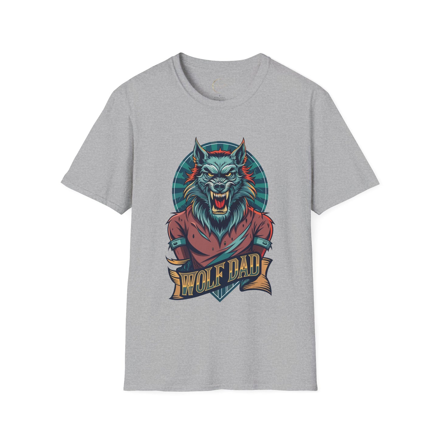 Unisex Softstyle Wolf Dad T-Shirt