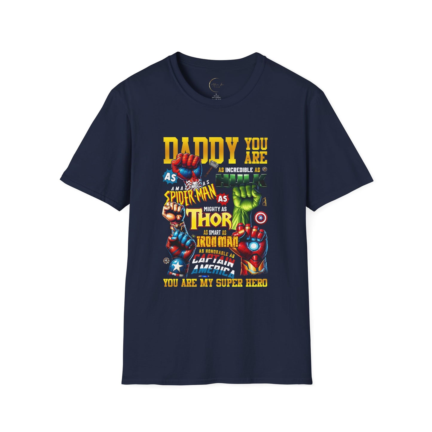 Superhero Dad T-Shirt | Gift for Father's Day, Birthday, Dad's Day, Marvel Fan T-Shirt, Dad Humor Tee, Family Matching Tees