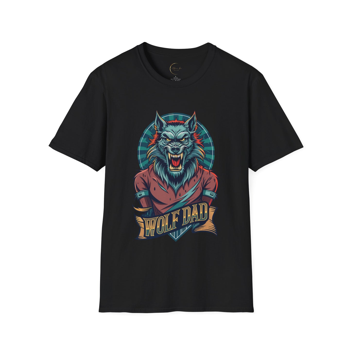Unisex Softstyle Wolf Dad T-Shirt