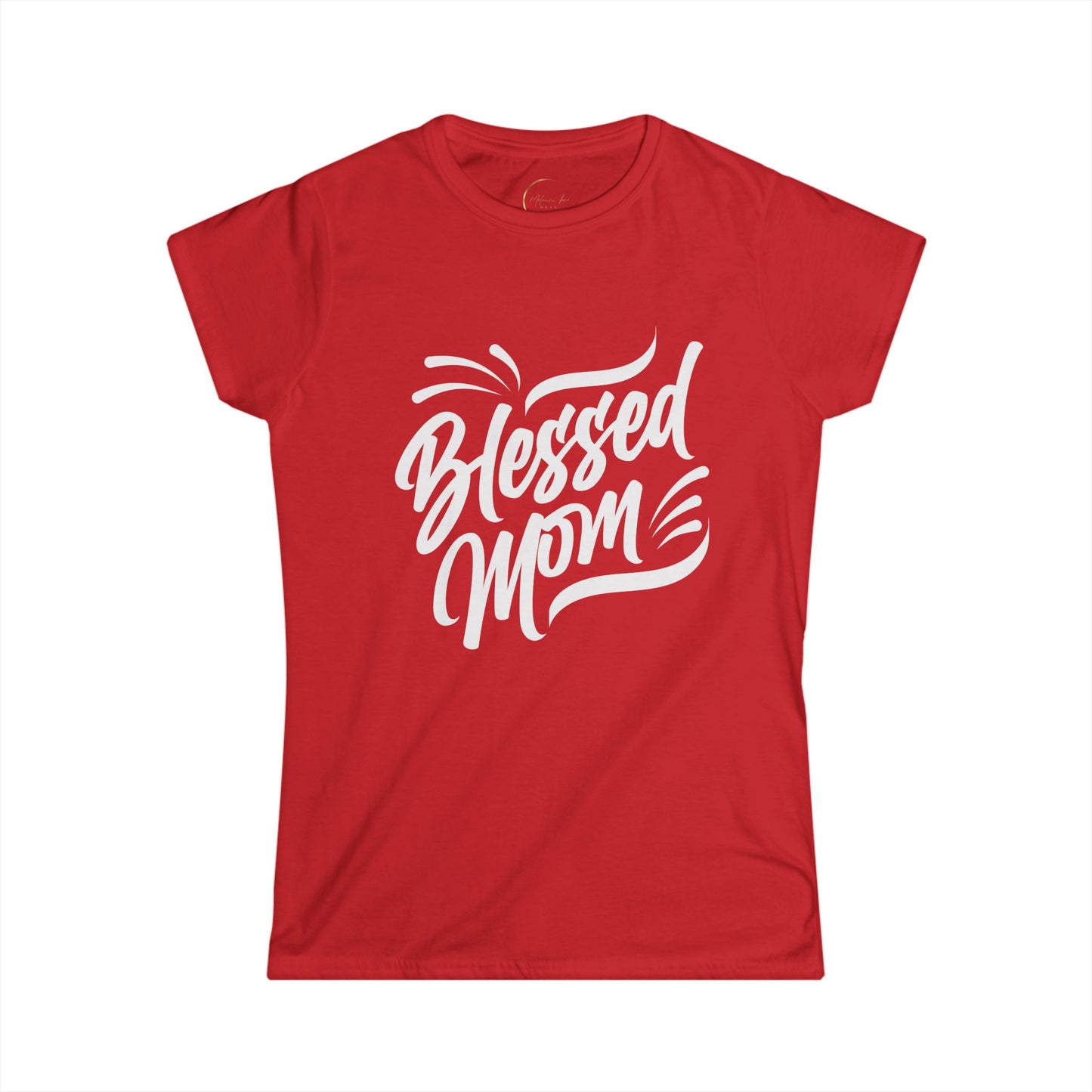 Blessed Mom Women's Softstyle Tee - Perfect for Mother's Day & Everyday Wear