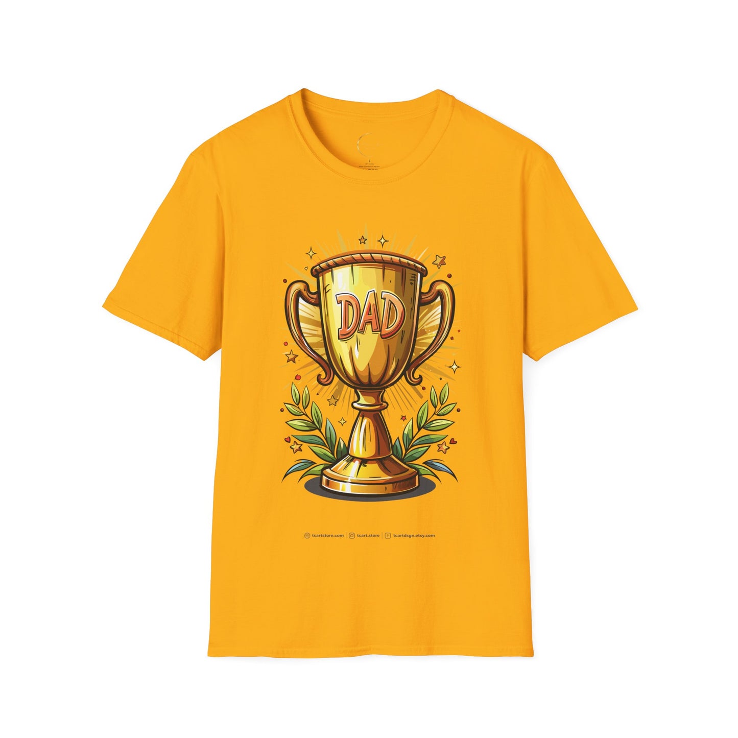 Unisex Softstyle Trophy Dad T-Shirt