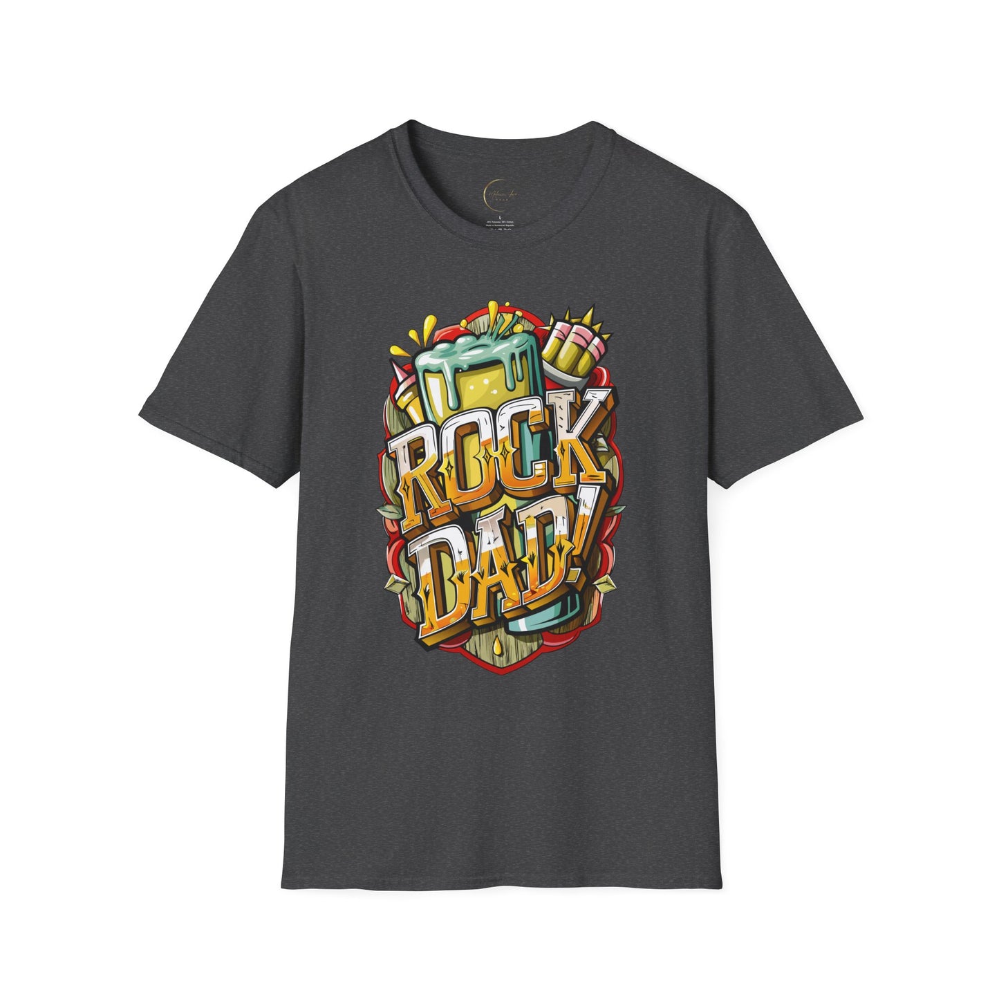 Unisex Softstyle Rock Dad T-Shirt