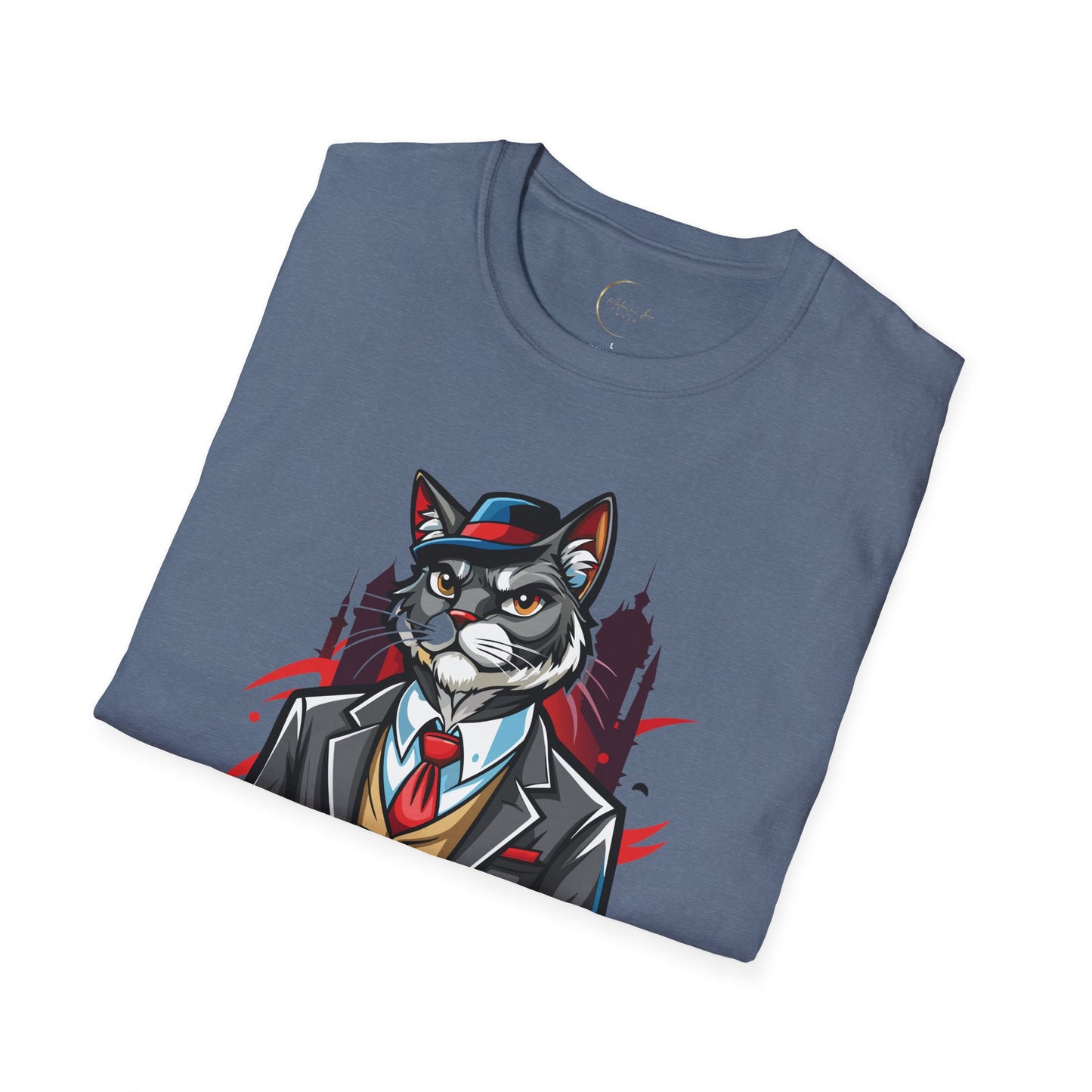 Unisex Softstyle Cat Father T-Shirt
