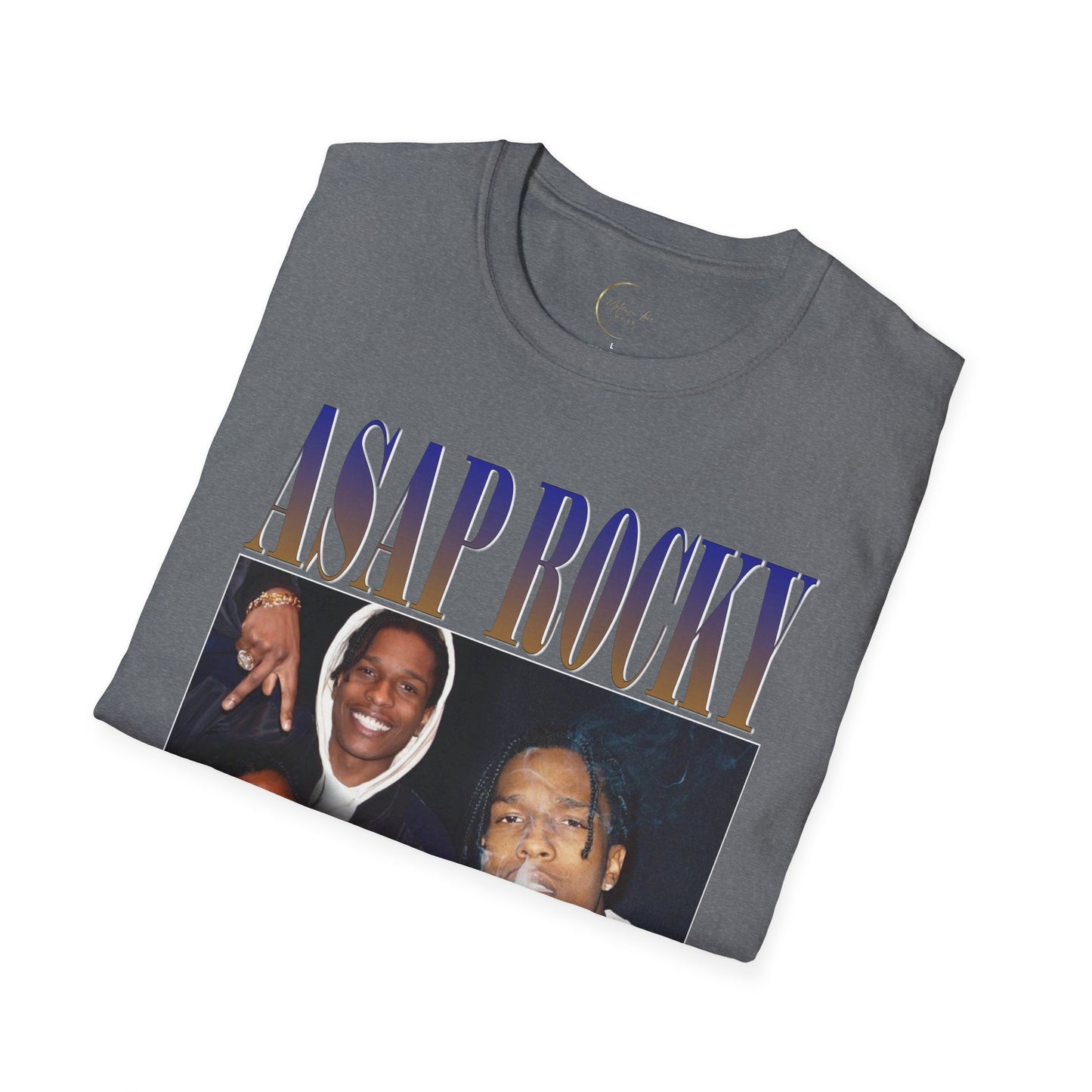 ASAP Rocky Unisex Softstyle T-Shirt - Hip Hop Style Tee, Music Lover Gift, Streetwear Fashion, Casual Wear, Concert Outfit