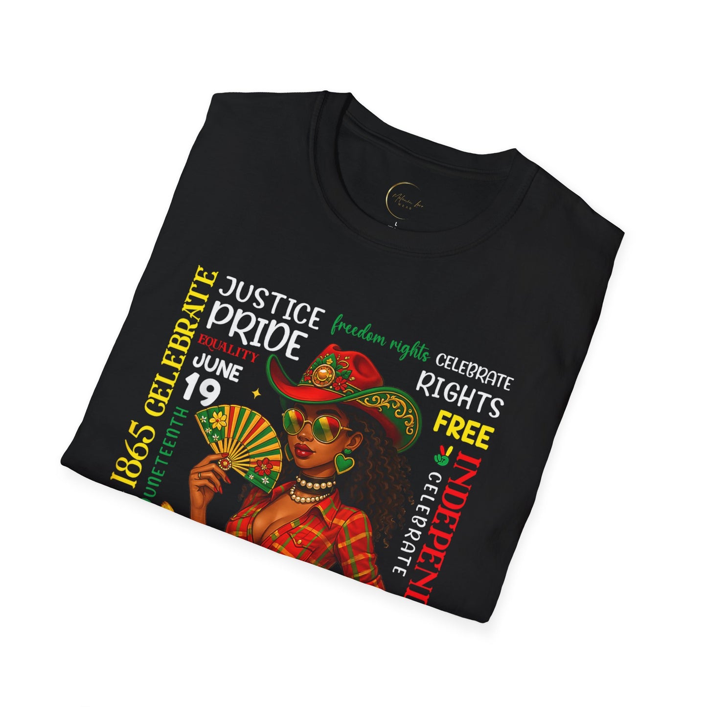 Juneteenth Celebration T-Shirt, Unisex Softstyle Tee, Black History Month Gift, Cultural Awareness Shirt, Independence Day Apparel