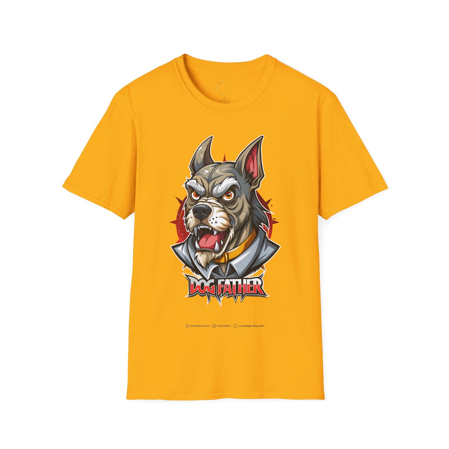 Unisex Softstyle Dog Father T-Shirt