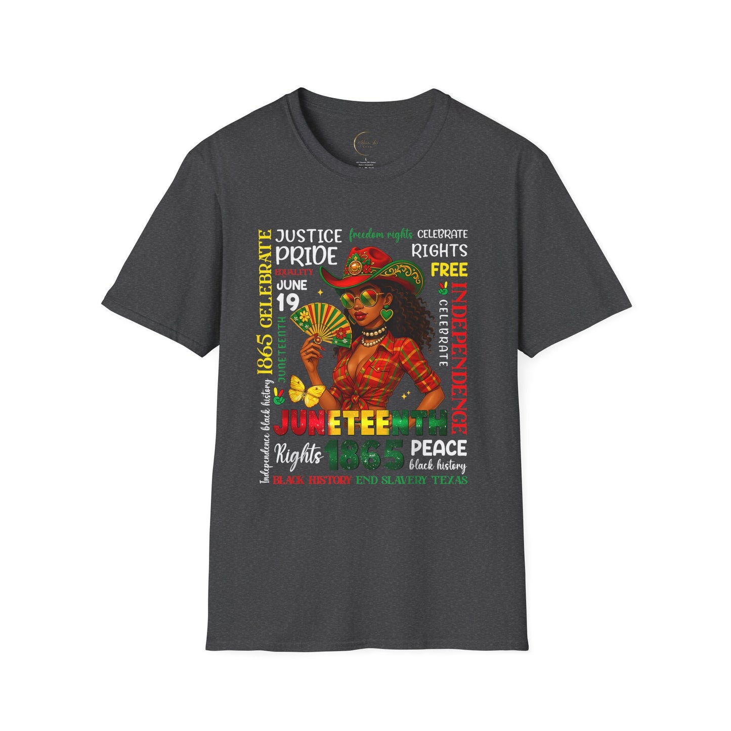 Juneteenth Celebration T-Shirt, Unisex Softstyle Tee, Black History Month Gift, Cultural Awareness Shirt, Independence Day Apparel