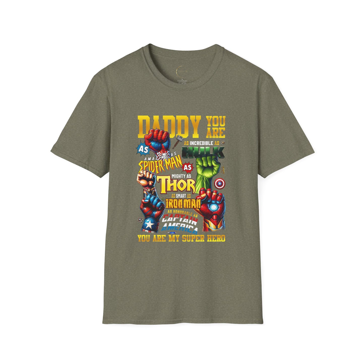 Superhero Dad T-Shirt | Gift for Father's Day, Birthday, Dad's Day, Marvel Fan T-Shirt, Dad Humor Tee, Family Matching Tees