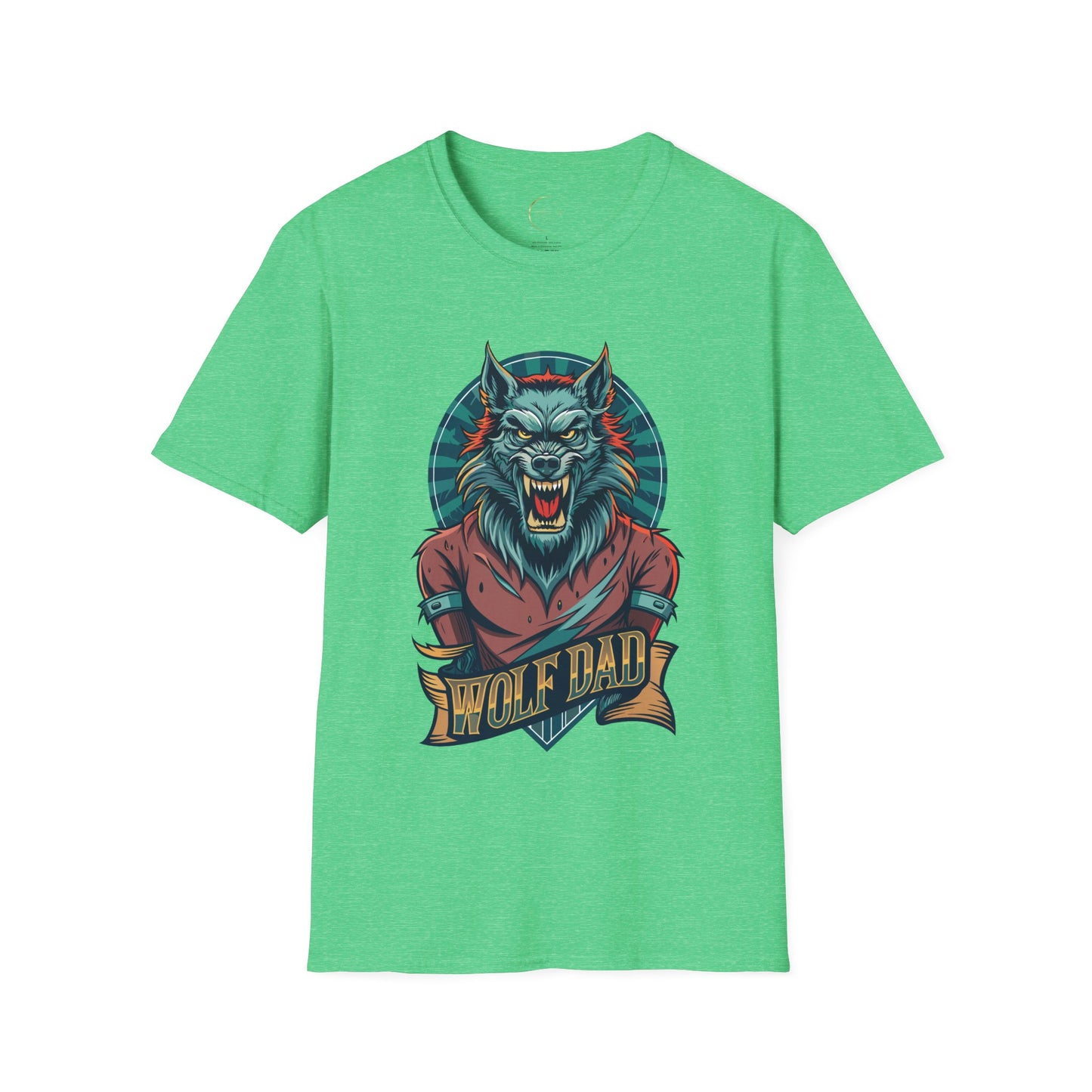Unisex Softstyle Wolf Dad T-Shirt