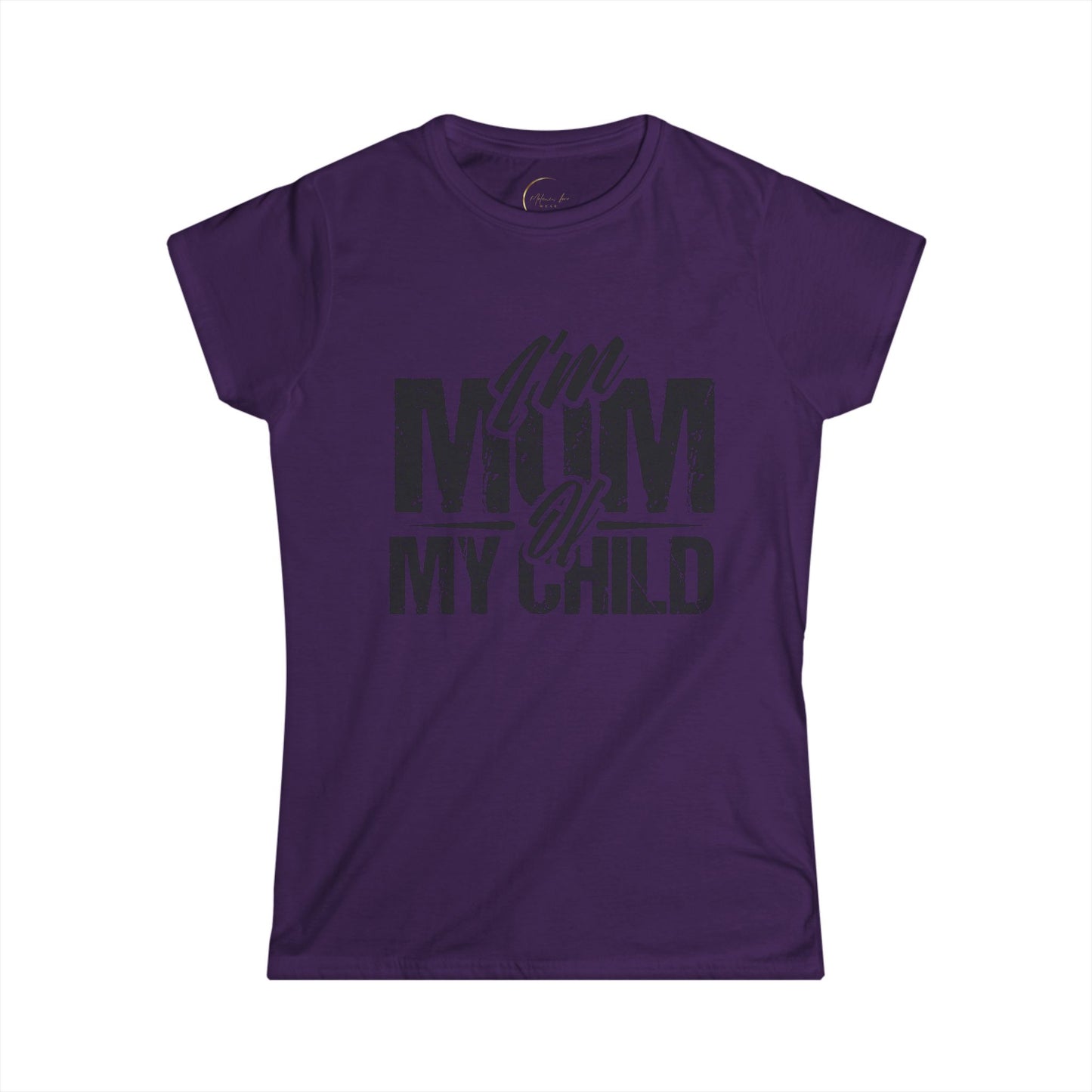 I'm Mum of My Child Women's Softstyle Tee - Cute Mom T-Shirt for Mother's Day and Family Celebrations