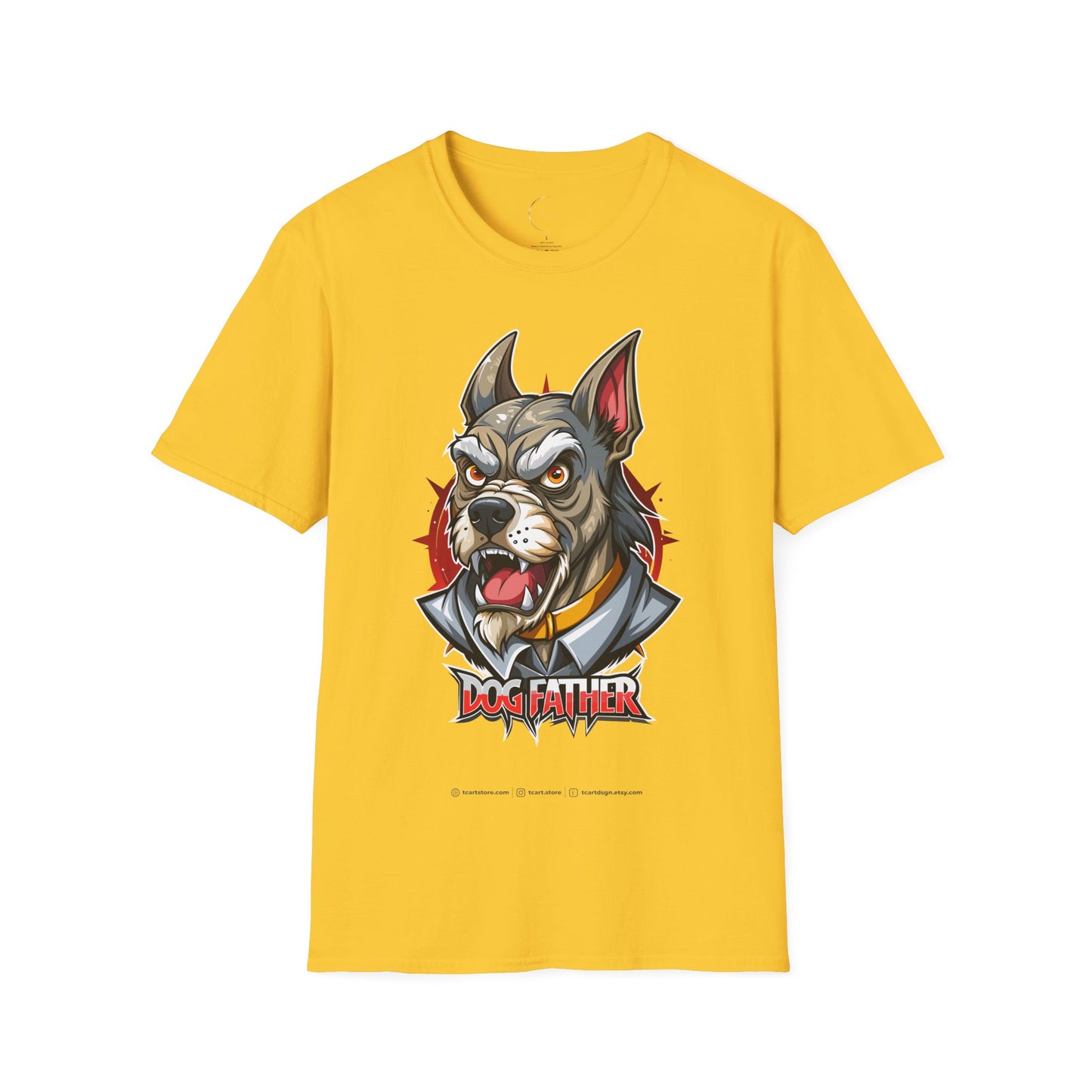 Unisex Softstyle Dog Father T-Shirt