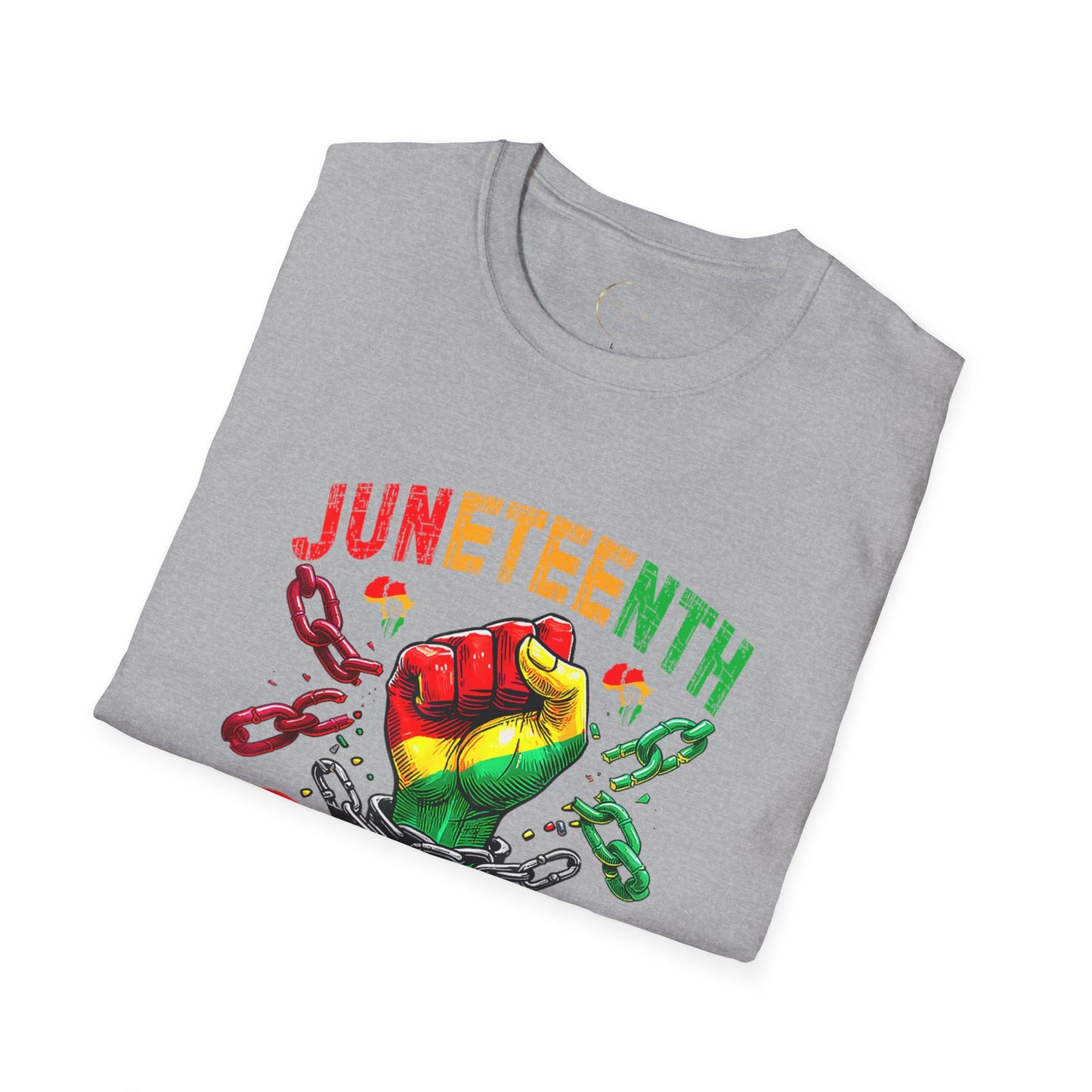 Juneteenth Celebration T-Shirt | Breaking Every Chain Shirt, Black History Month Tee, Unisex Softstyle T, Gift for Freedom Lovers