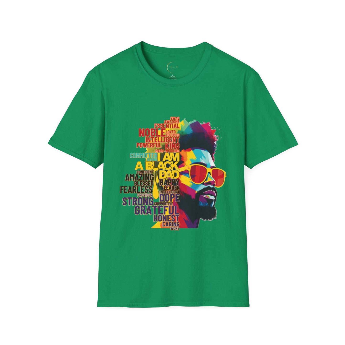 Unisex Softstyle I Am A Black Dad T-Shirt