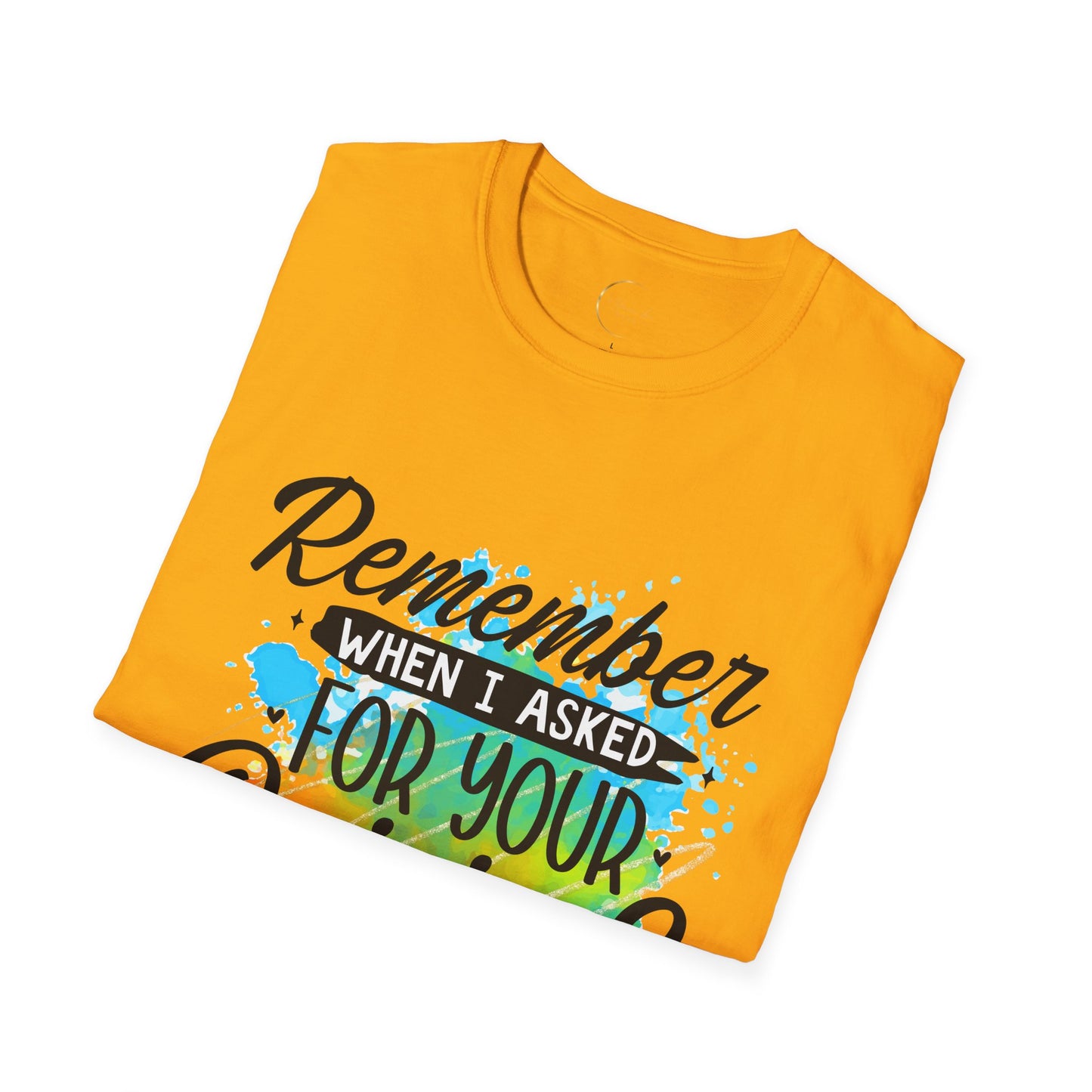 Unisex Softstyle Remember When  T-Shirt