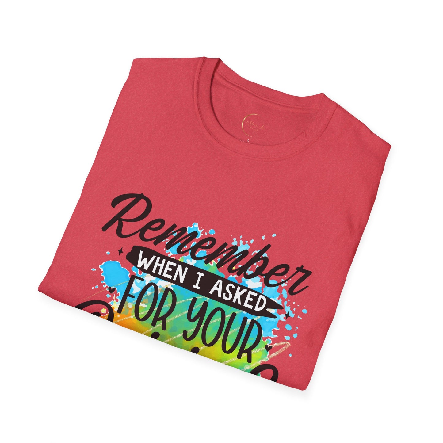 Unisex Softstyle Remember When  T-Shirt