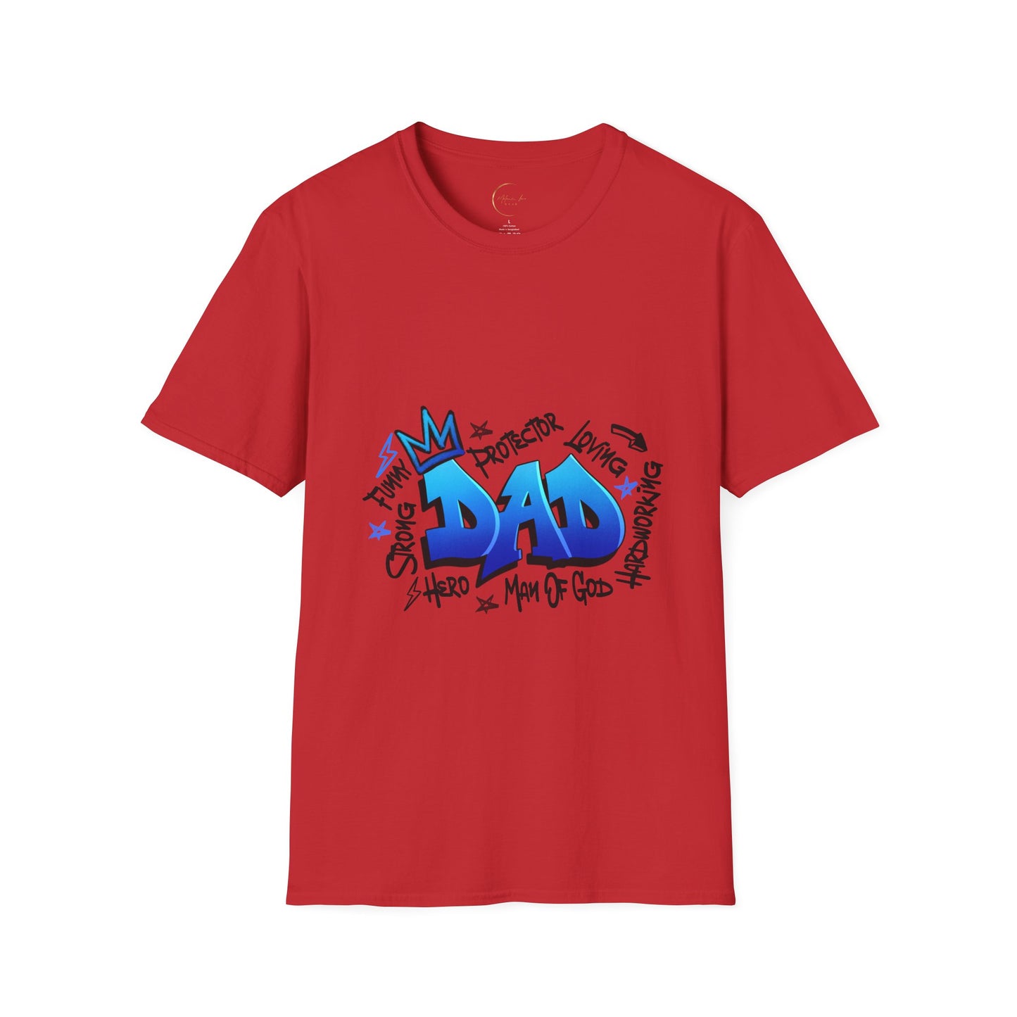 Unisex Softstyle Graffiti Dad T-Shirt