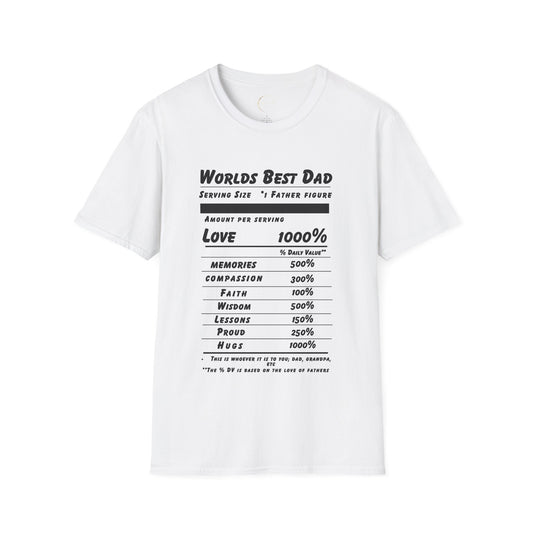Unisex Softstyle World's Best Dad (Ingredients) T-Shirt