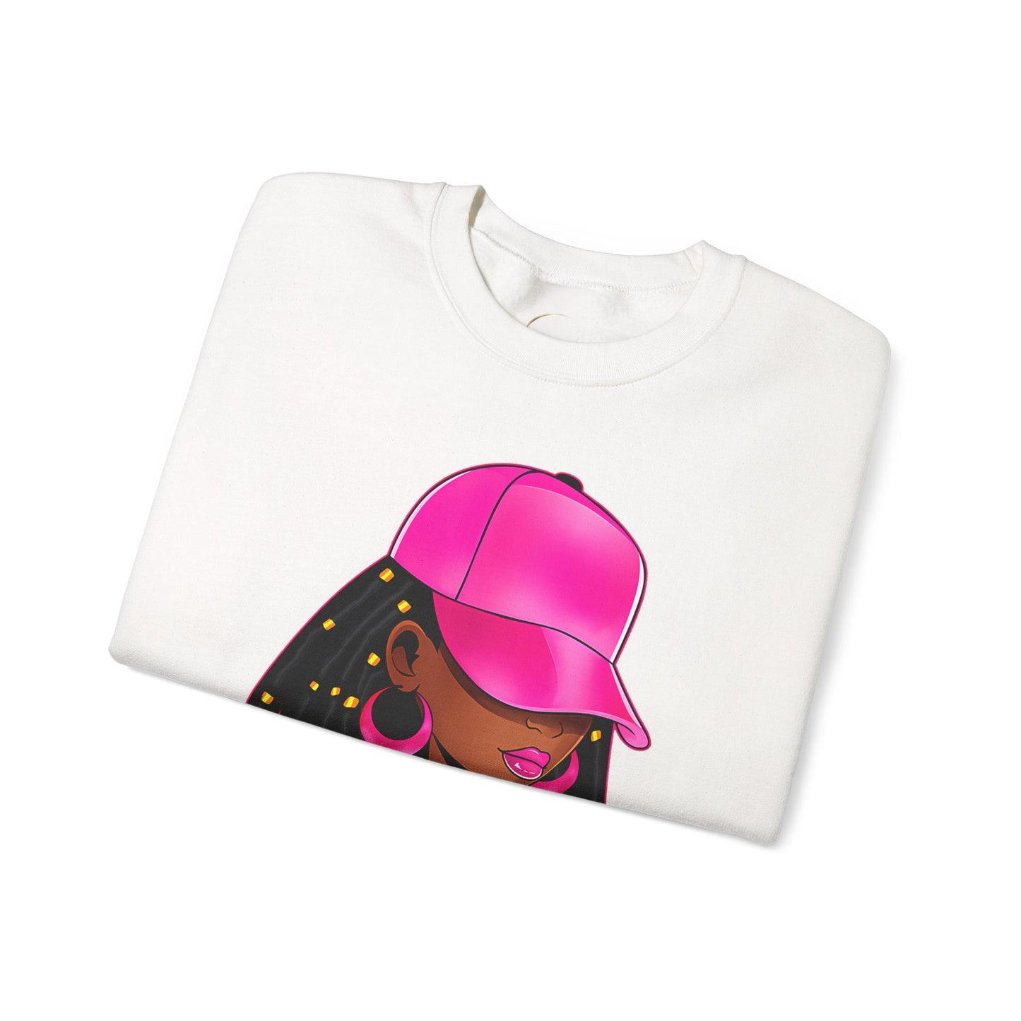 Crewneck Sweatshirt — "Unbothered by Negative Souls" Afrocentric Graphic