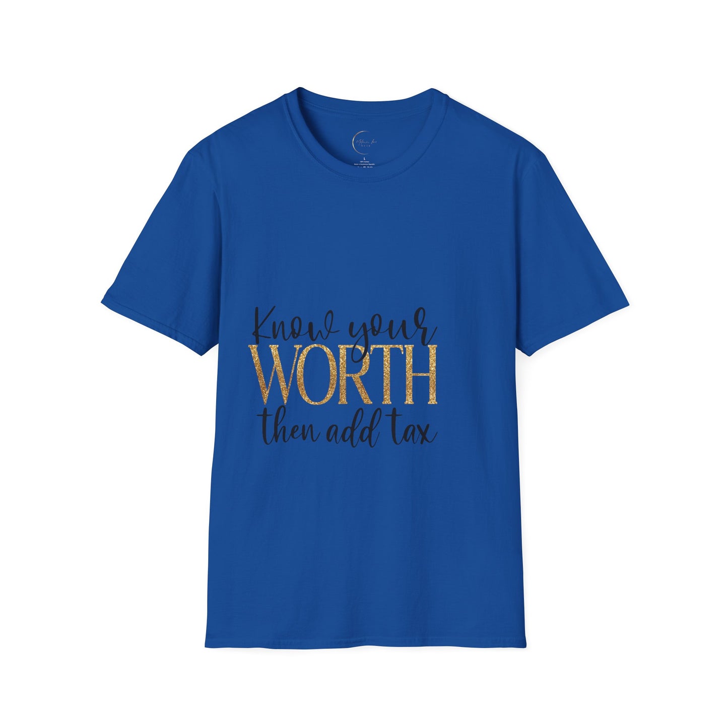 Unisex Softstyle Know Your Worth  T-Shirt